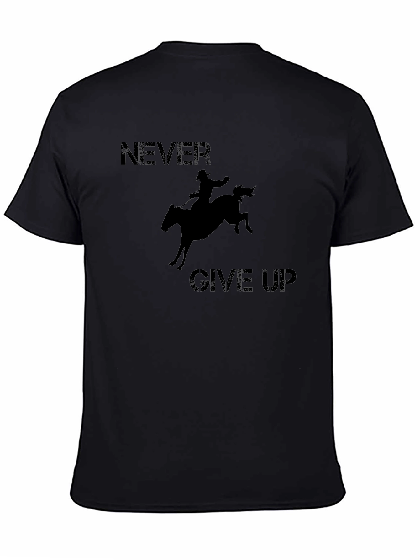 Never Give Up Rodeo Graphic T-Shirt