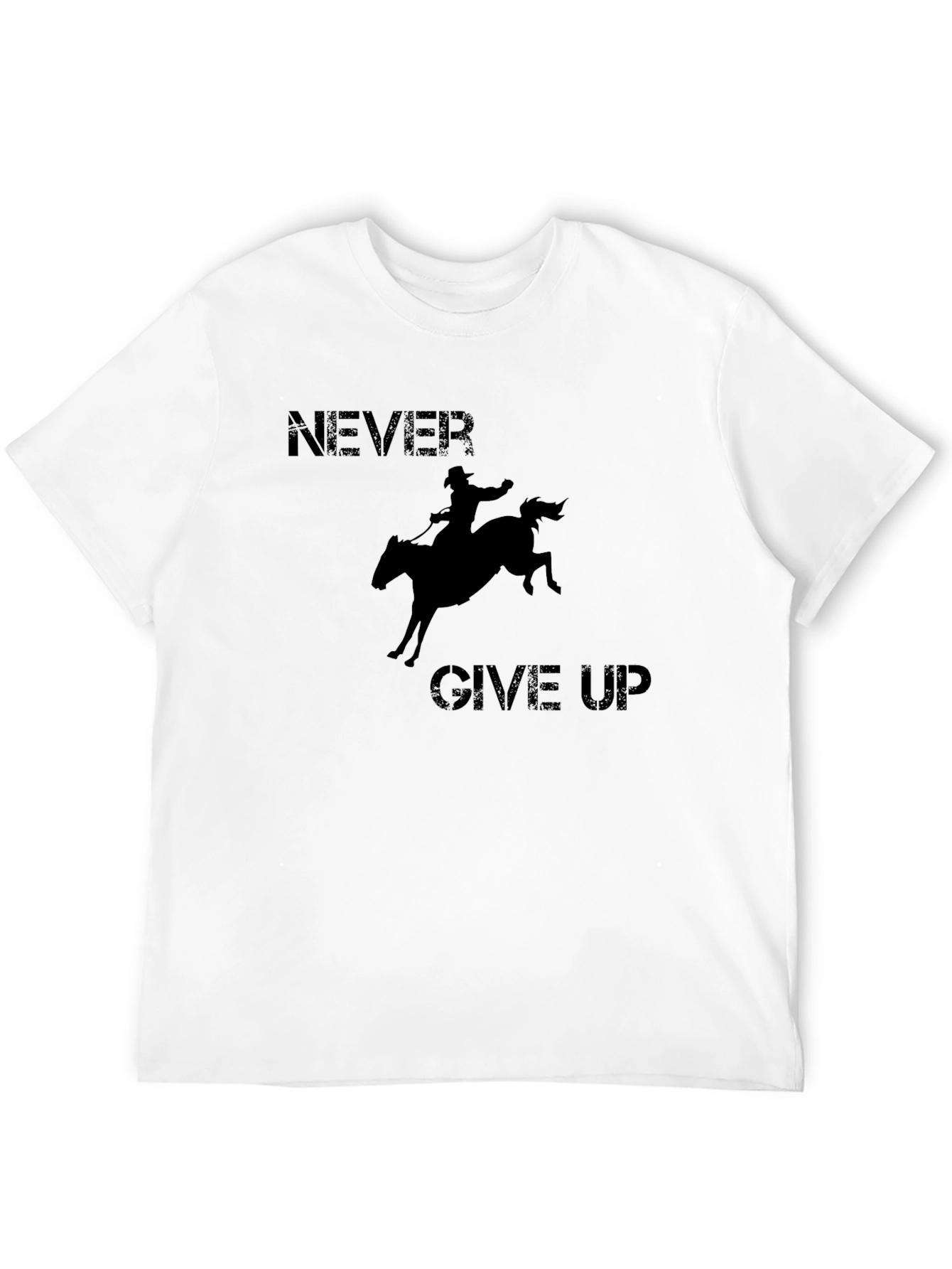 Never Give Up Rodeo Graphic T-Shirt
