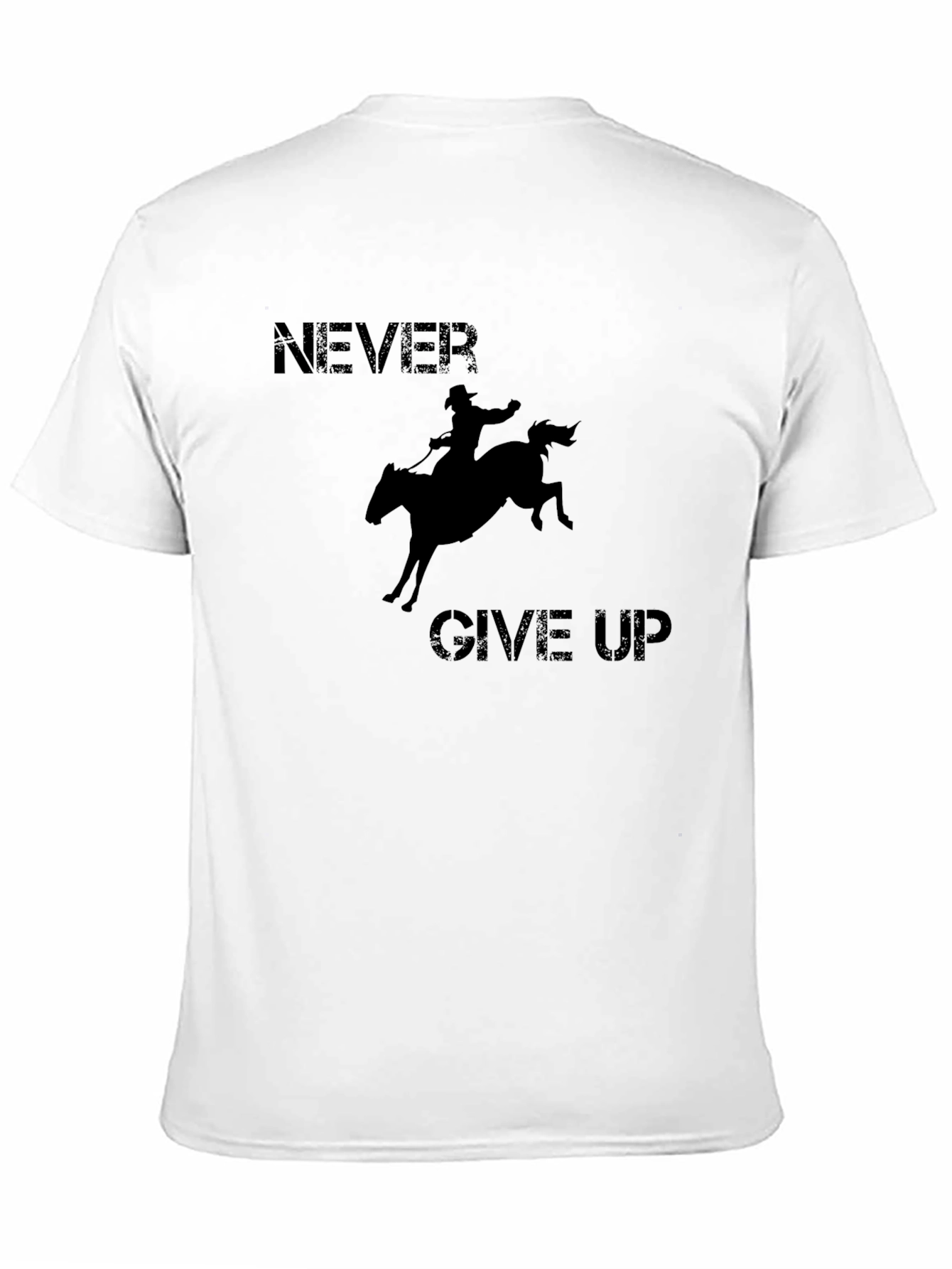 Never Give Up Rodeo Graphic T-Shirt