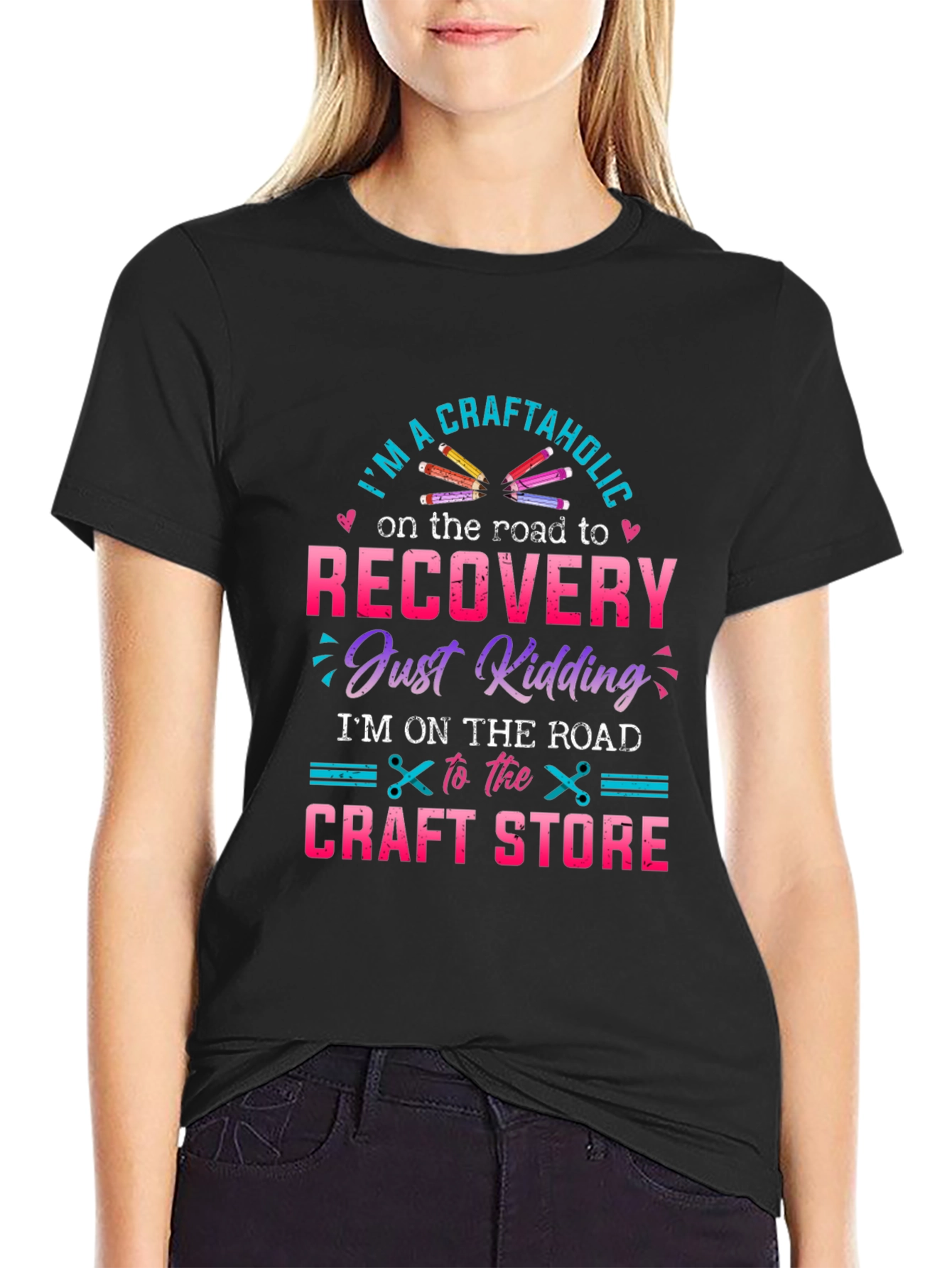 Craftaholic T-Shirt - Road to Craft Store