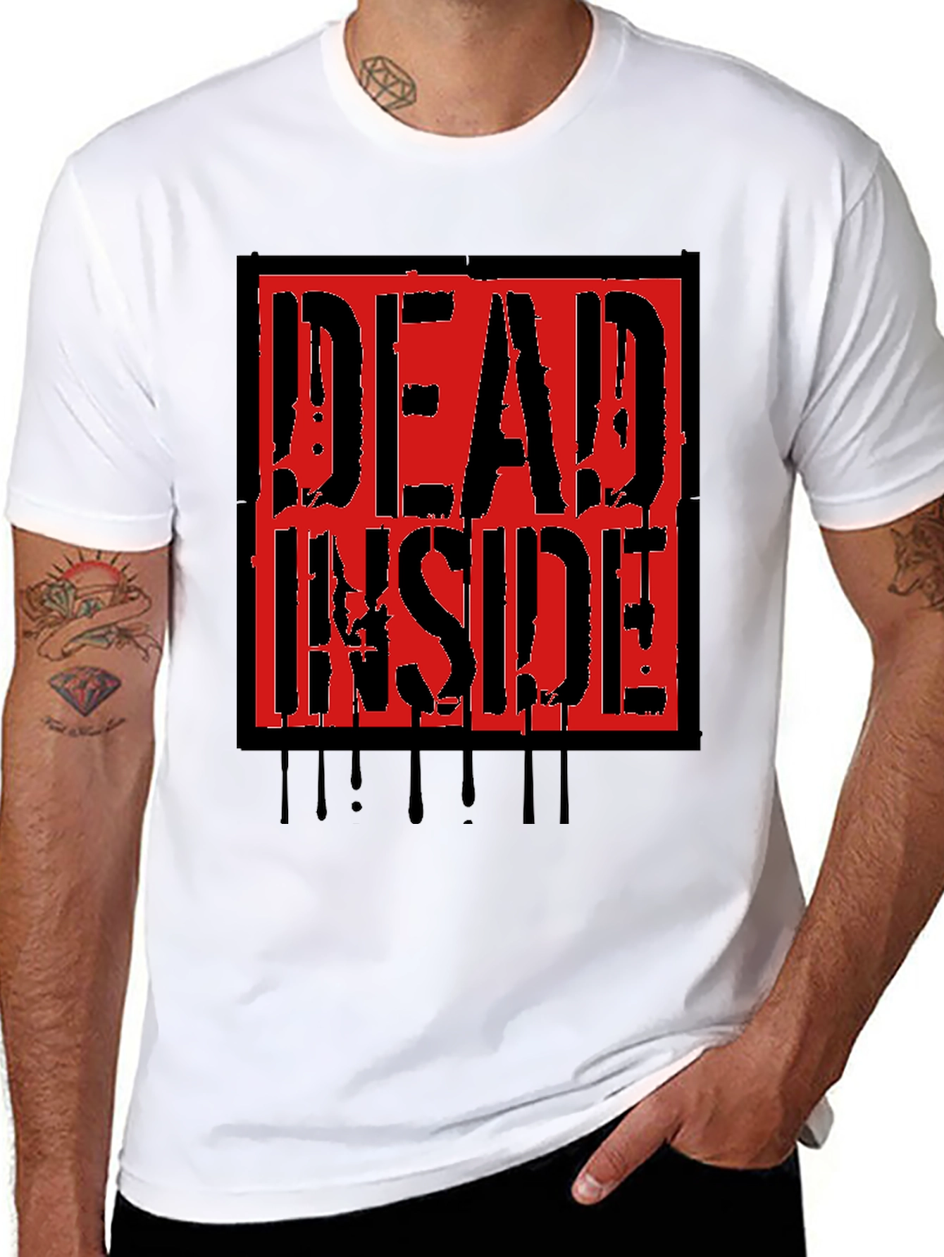 Dead Inside Graphic T-Shirt - Mens Black Tee
