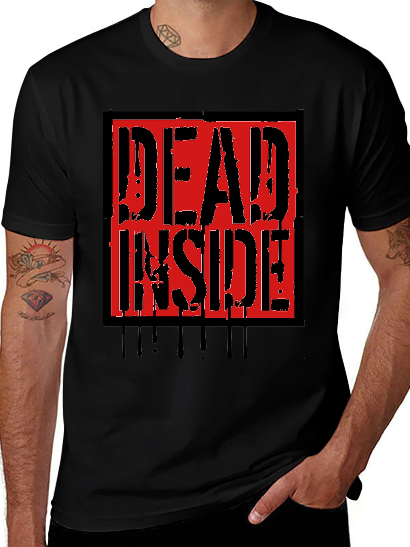 Dead Inside Graphic T-Shirt - Mens Black Tee