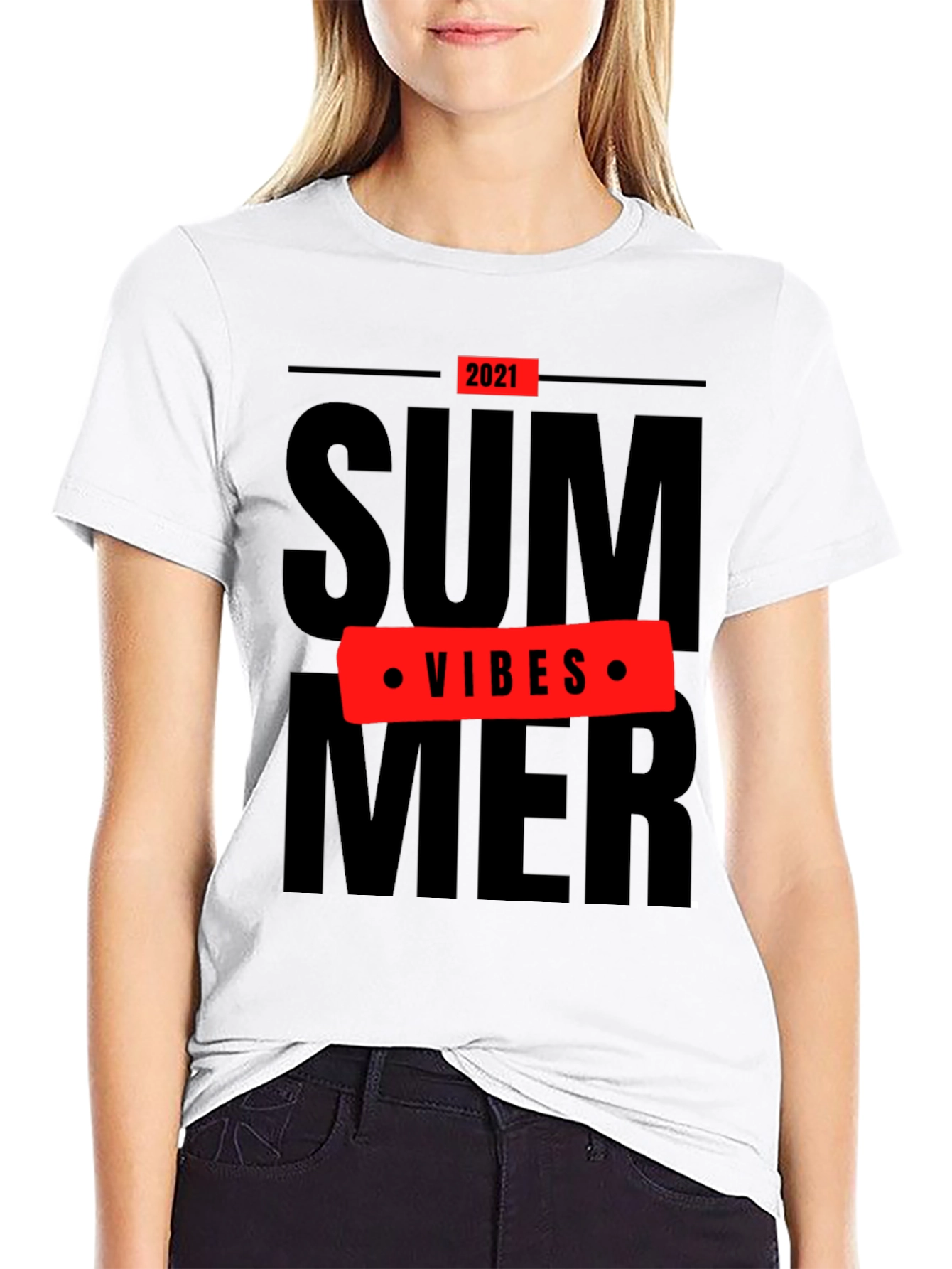 Summer Vibes 2021 Black T-Shirt