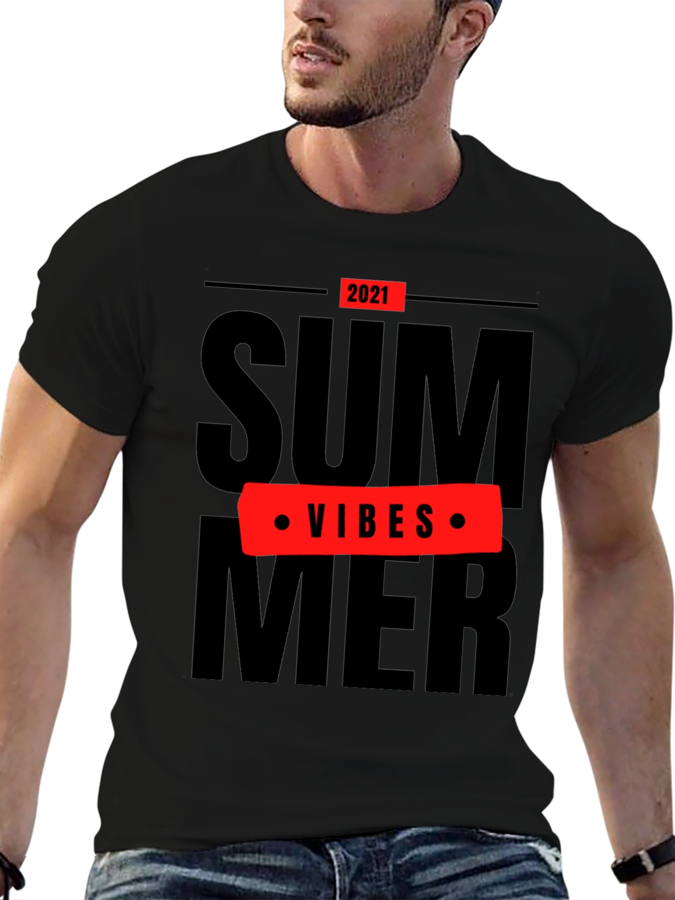Summer Vibes 2021 Black T-Shirt