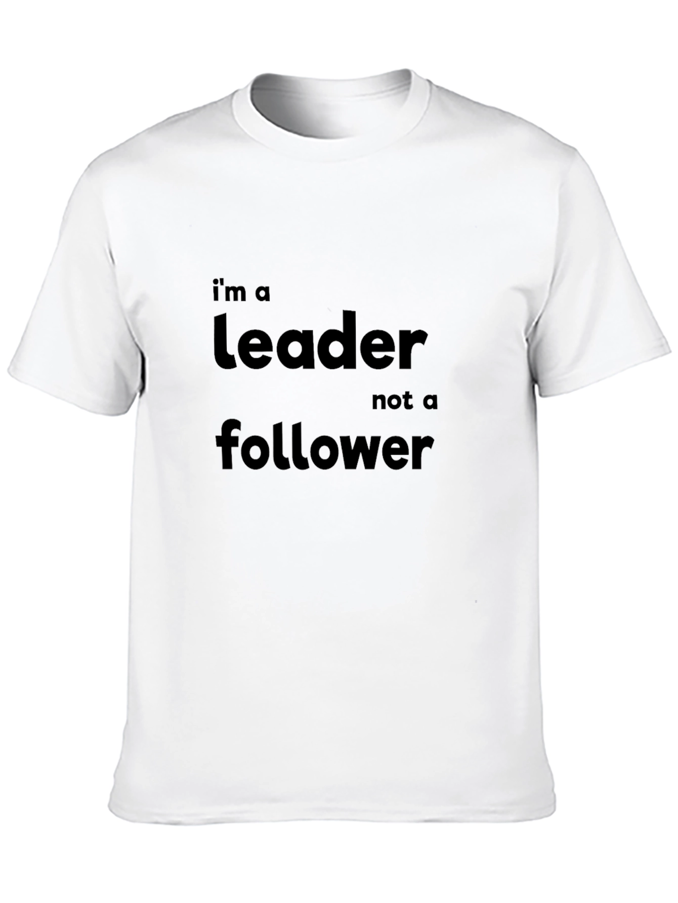 Leader Not a Follower Black Graphic Tee