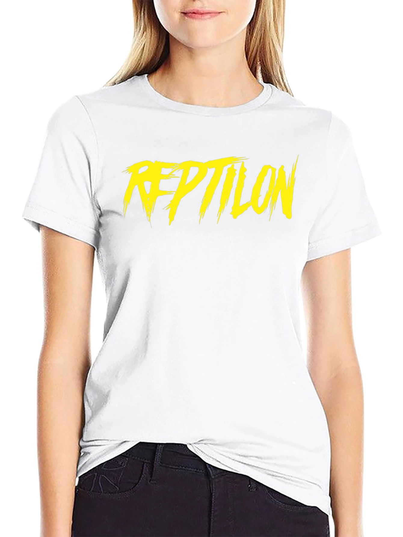 Reptilon Graphic Tee - Black Cotton
