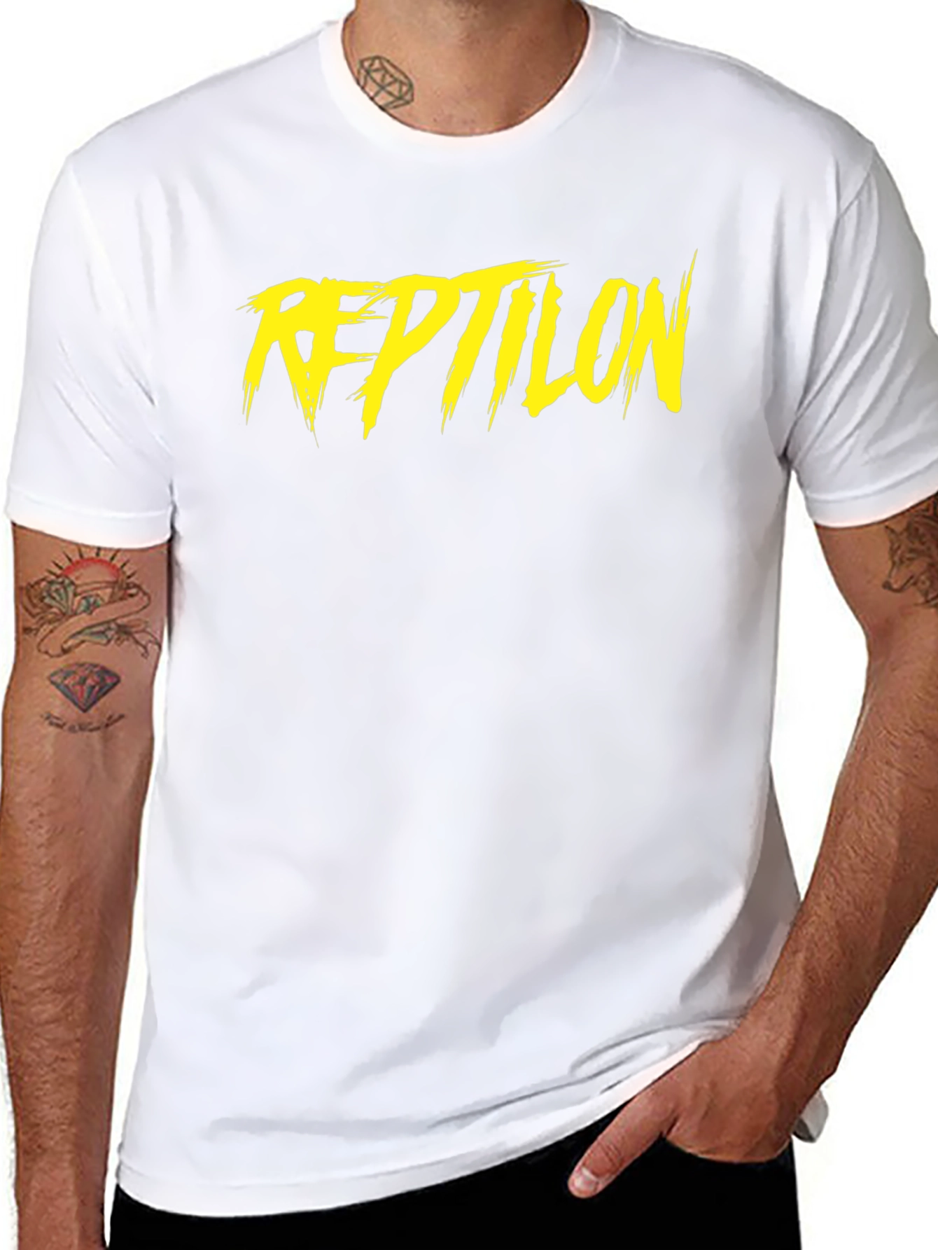 Reptilon Graphic Tee - Black Cotton