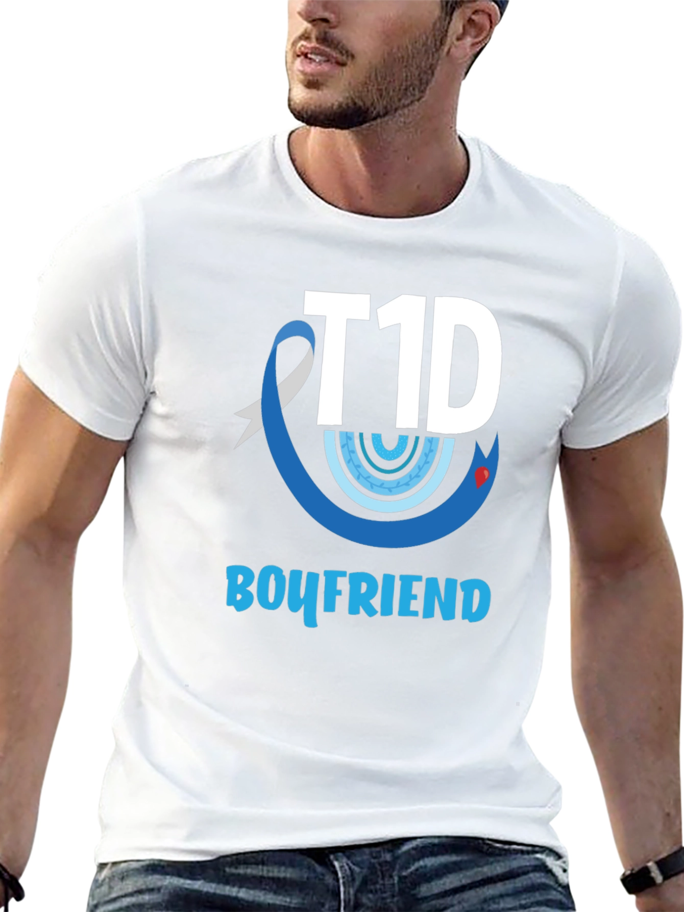 T1D Boyfriend Black Graphic Tee