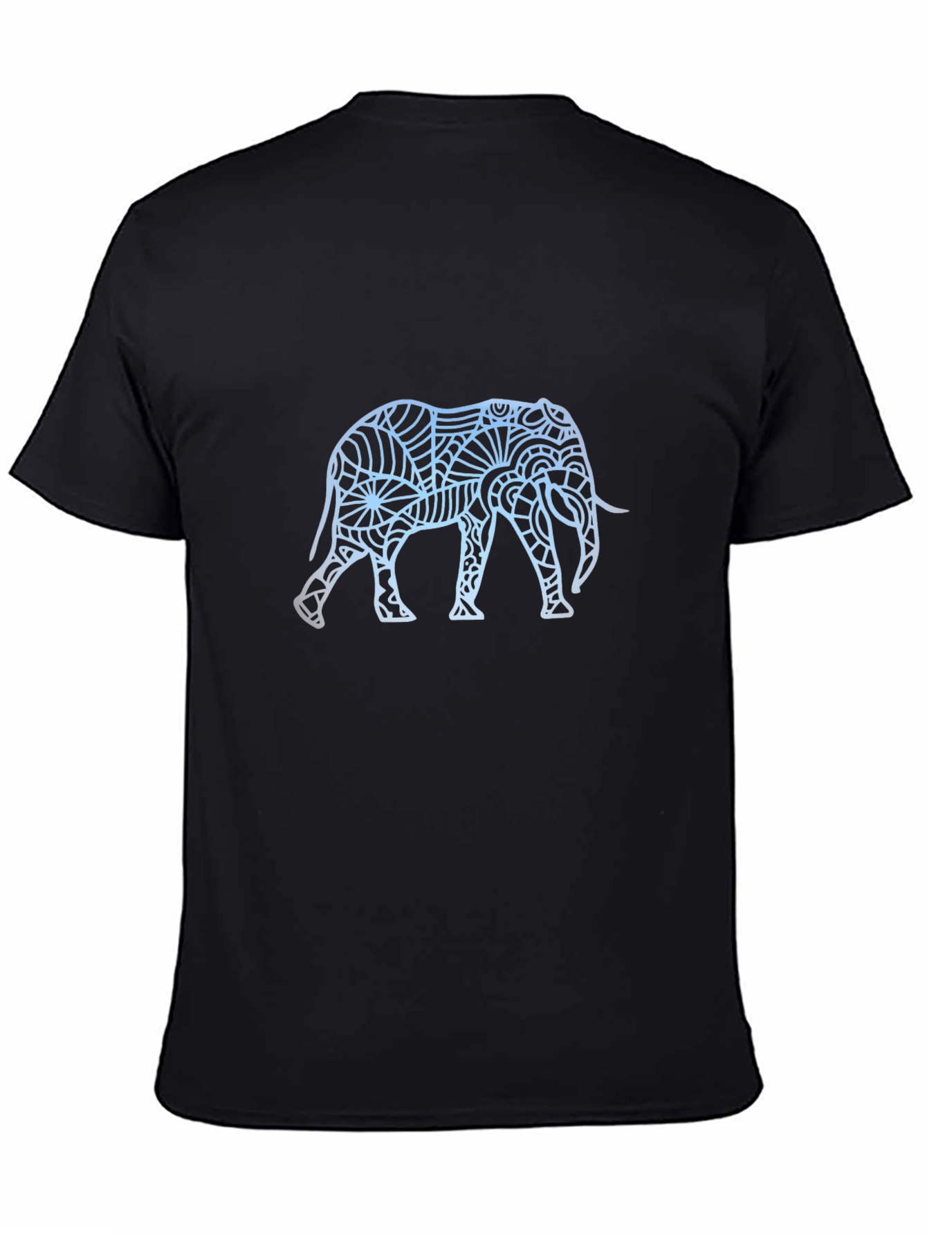Elephant Graphic Tee - Stylish Mens Black T-Shirt