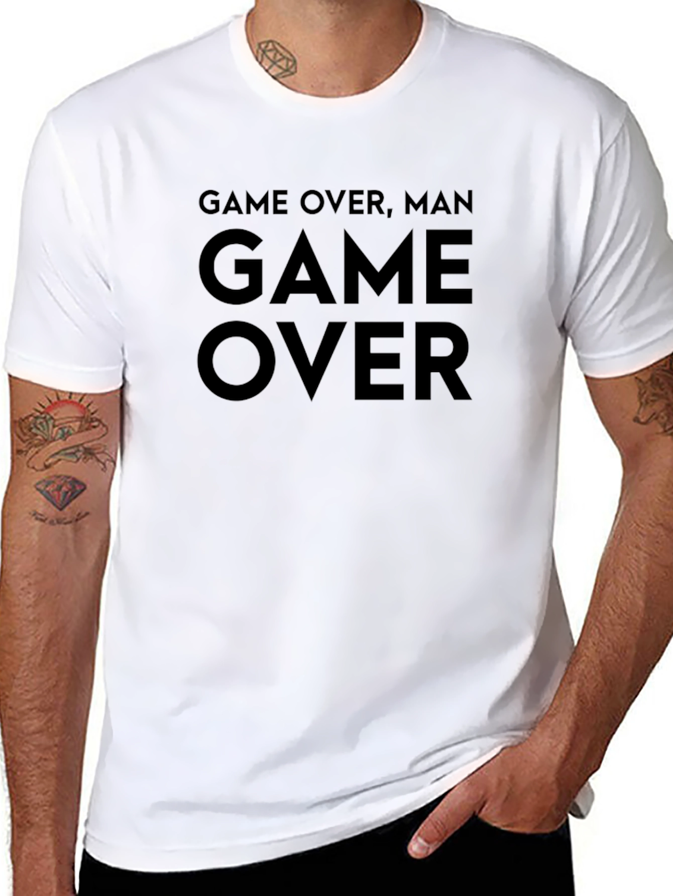 Game Over Man T-Shirt - Classic Gamer Tee