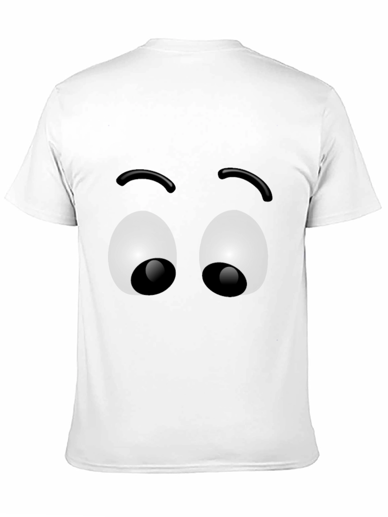 Funny Googly Eyes Graphic T-Shirt - Black