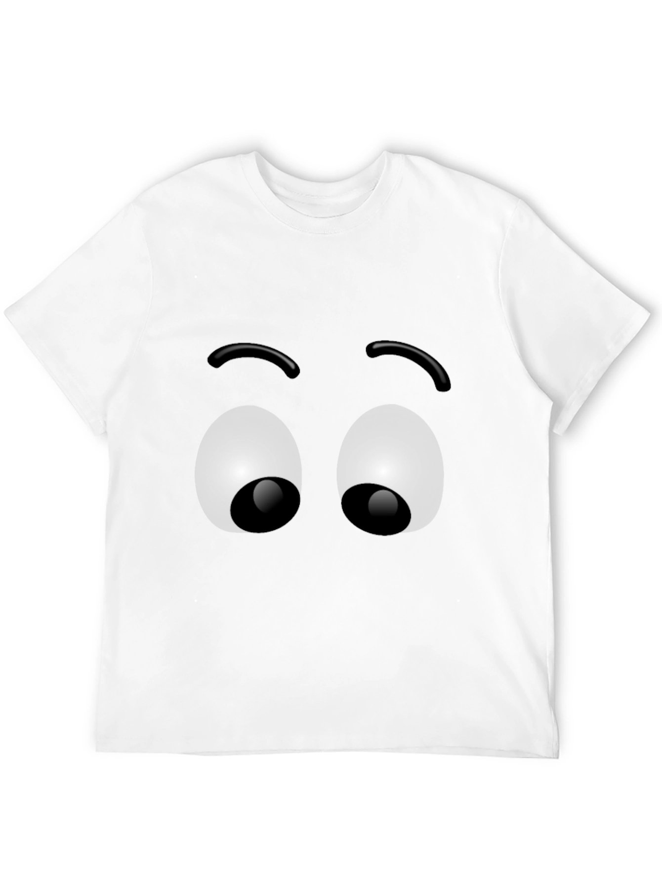 Funny Googly Eyes Graphic T-Shirt - Black