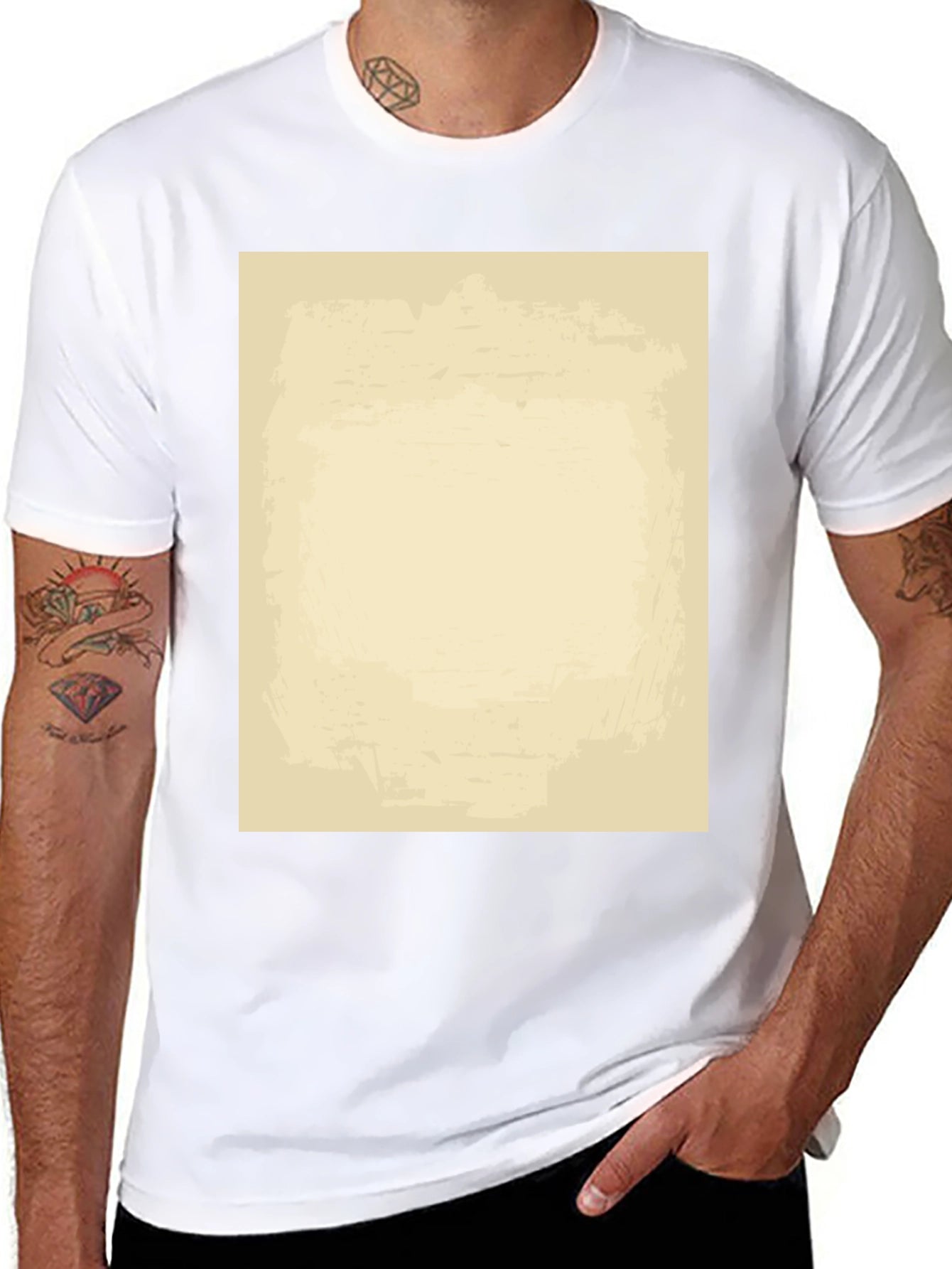Mens Black Short Sleeve Graphic T-Shirt