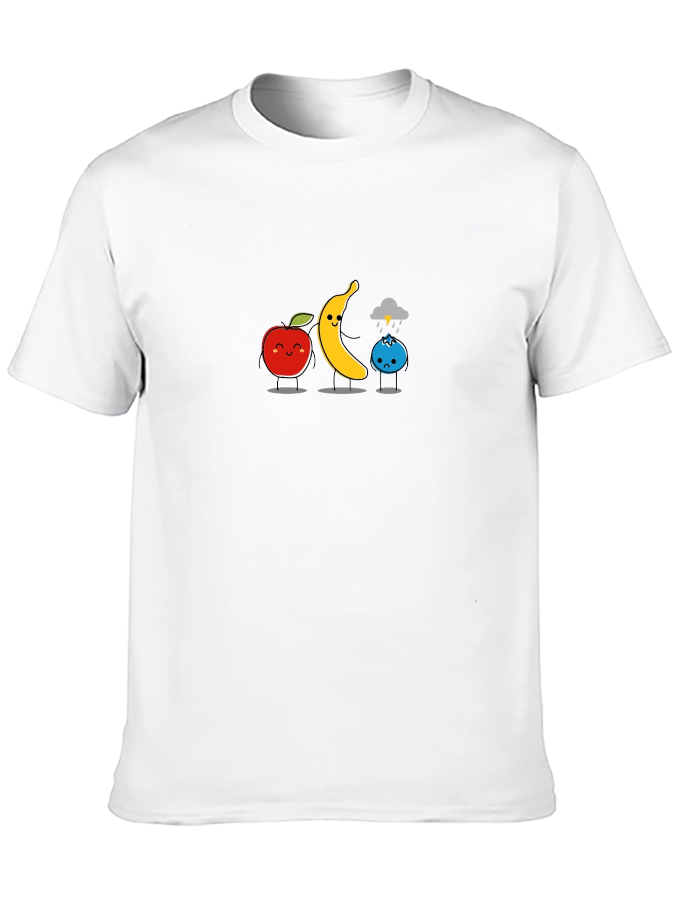 Funny Fruit Pun Black T-Shirt