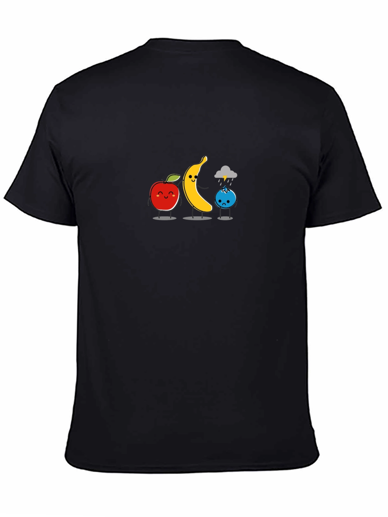 Funny Fruit Pun Black T-Shirt