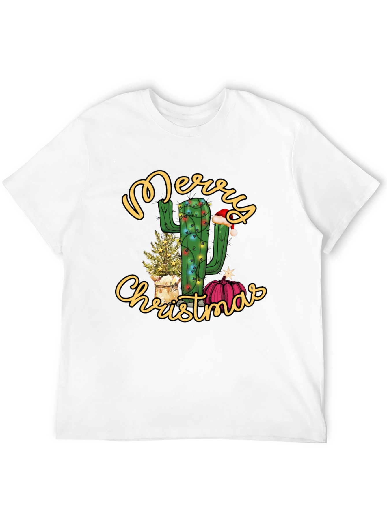 Merry Christmas Cactus Graphic Tee