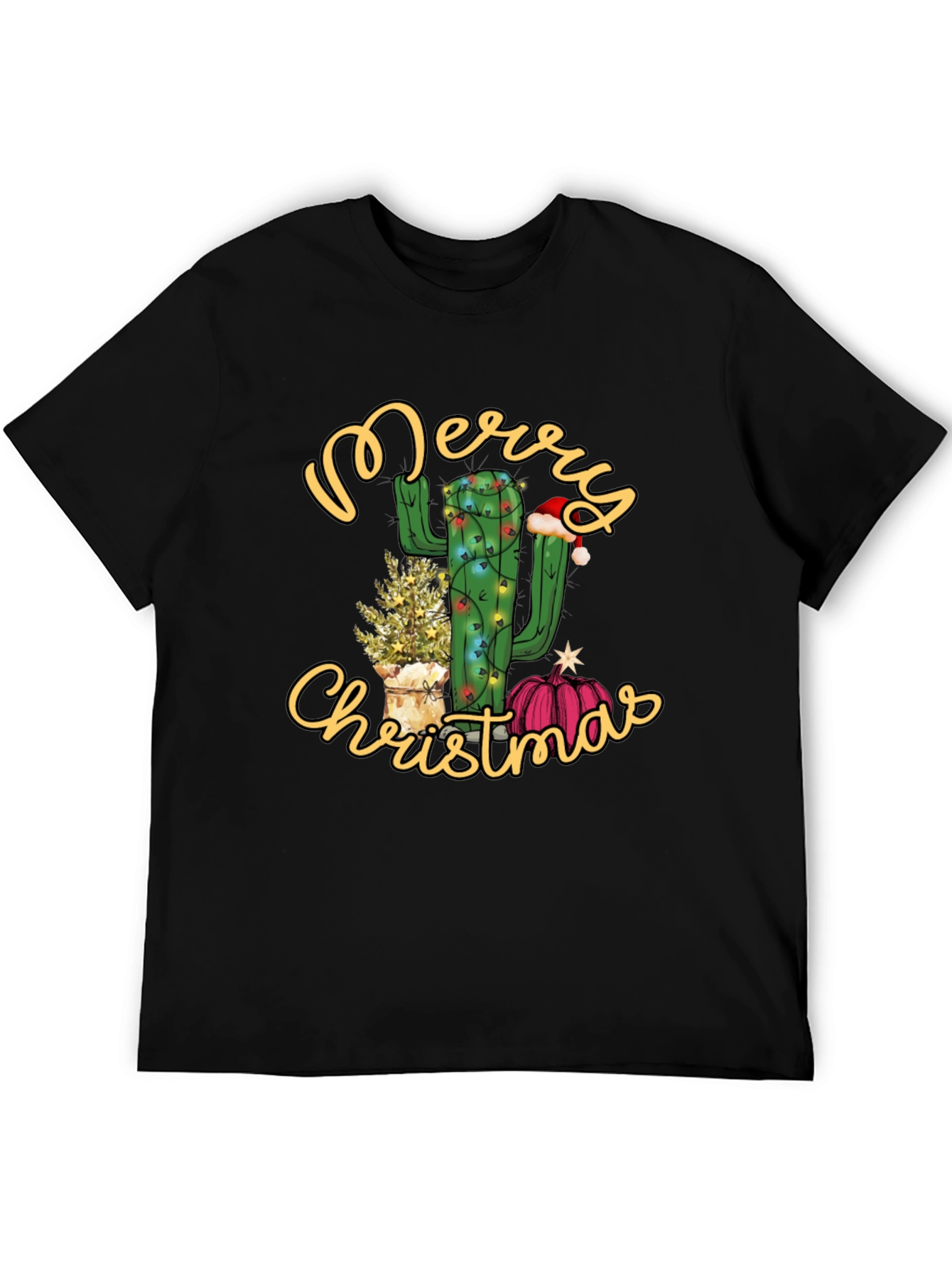 Merry Christmas Cactus Graphic Tee