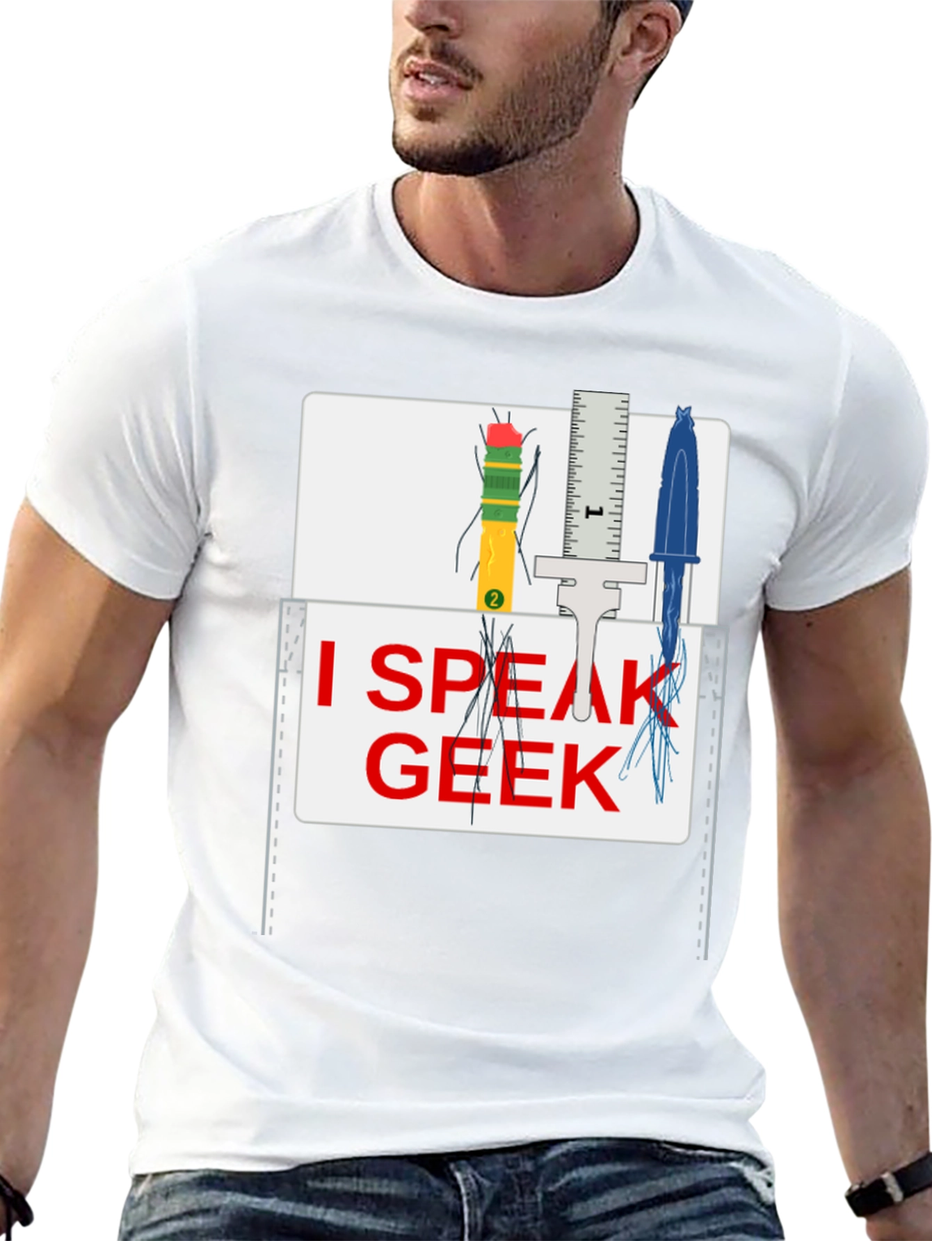 I Speak Geek T-Shirt - Novelty Graphic Tee
