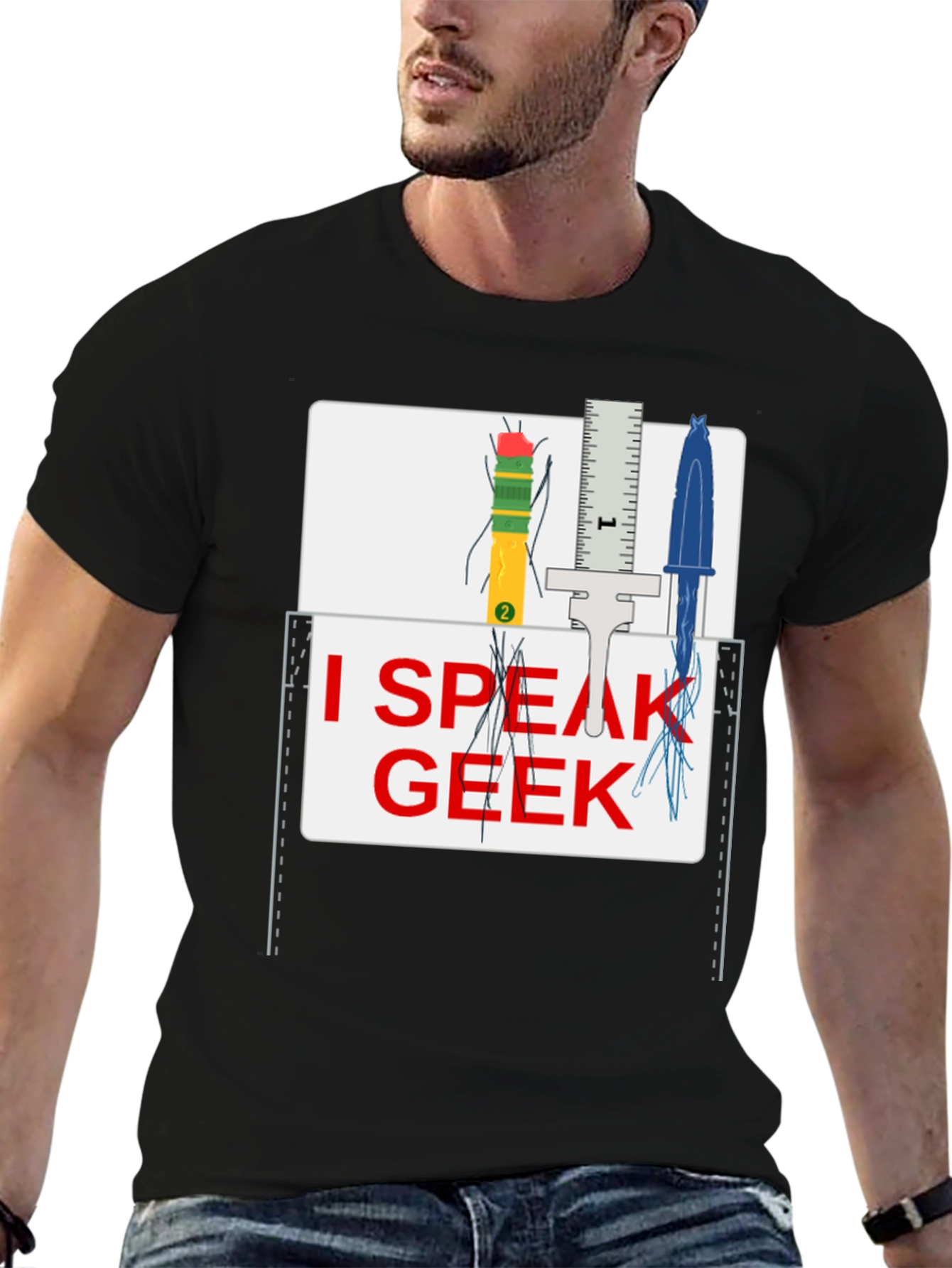 I Speak Geek T-Shirt - Novelty Graphic Tee