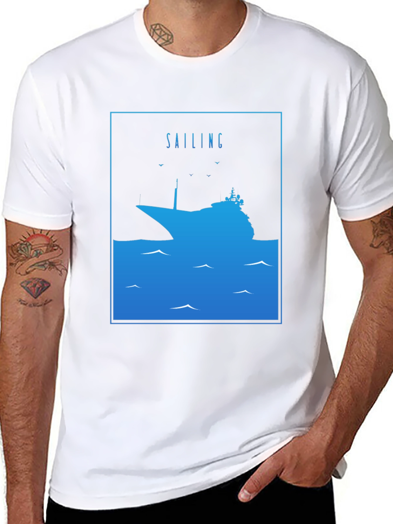 Sailing Ship Graphic T-Shirt