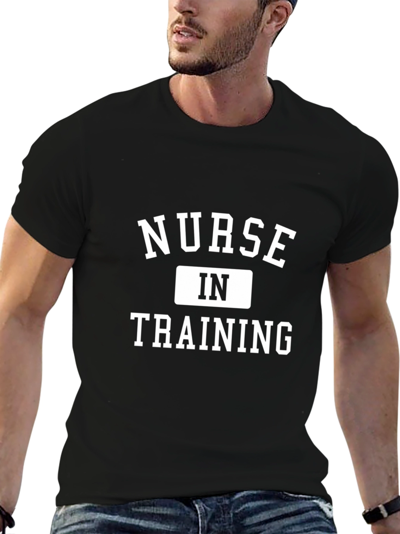 Nurse in Training T-Shirt - Black Cotton Tee