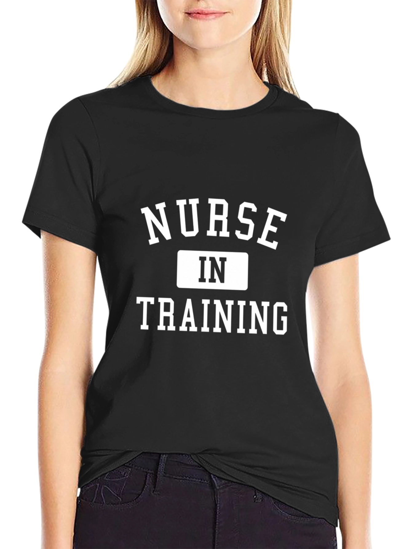 Nurse in Training T-Shirt - Black Cotton Tee