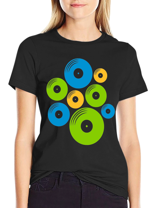 Groovy Vinyl Record Graphic Tee - Retro Music Shirt