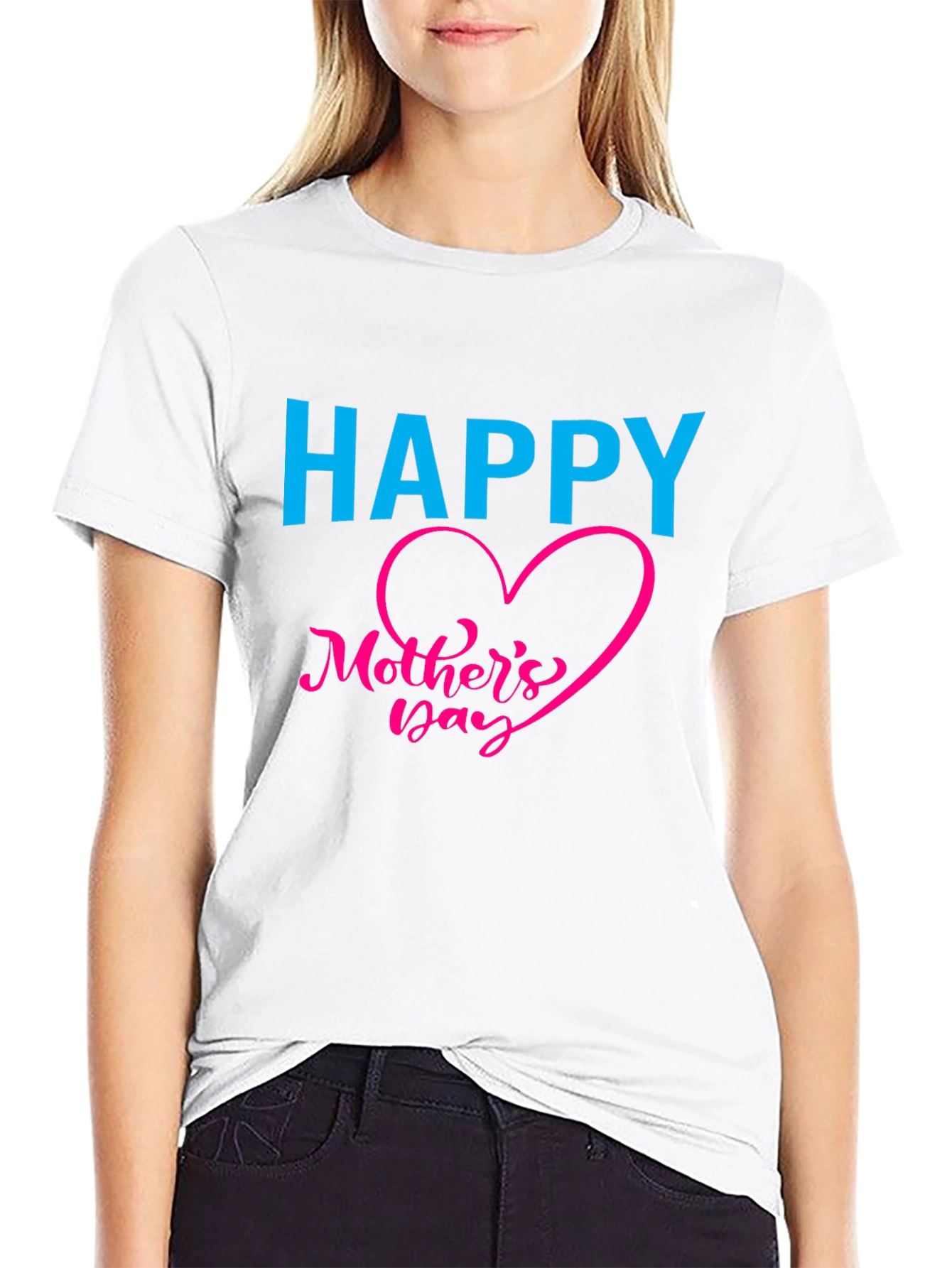 Happy Mothers Day Black T-Shirt