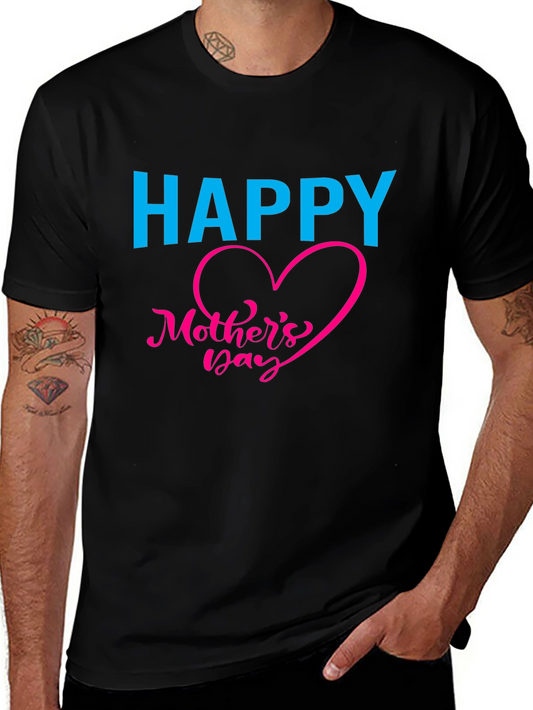 Happy Mothers Day Black T-Shirt