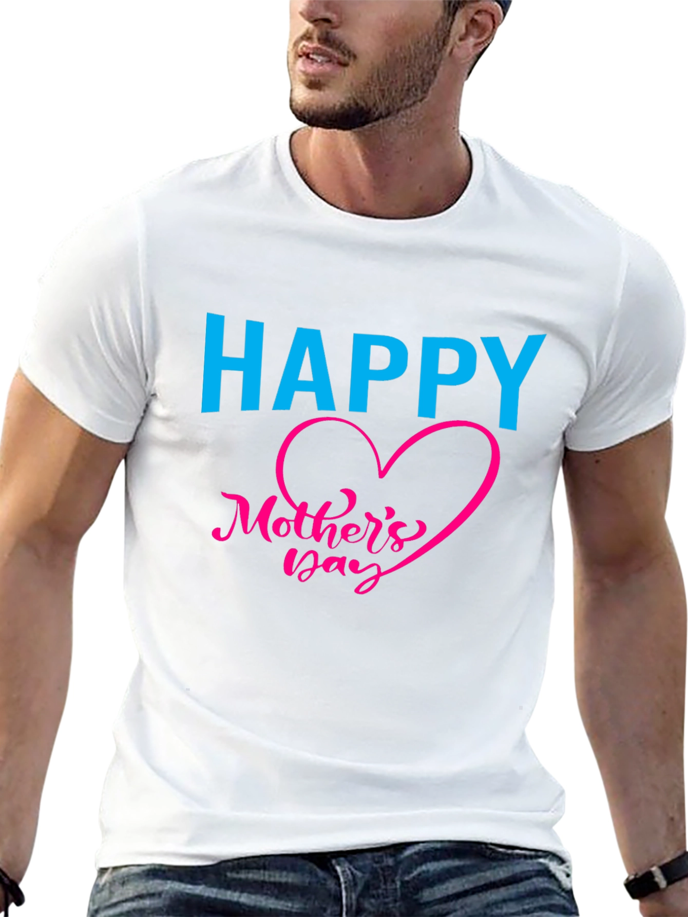 Happy Mothers Day Black T-Shirt