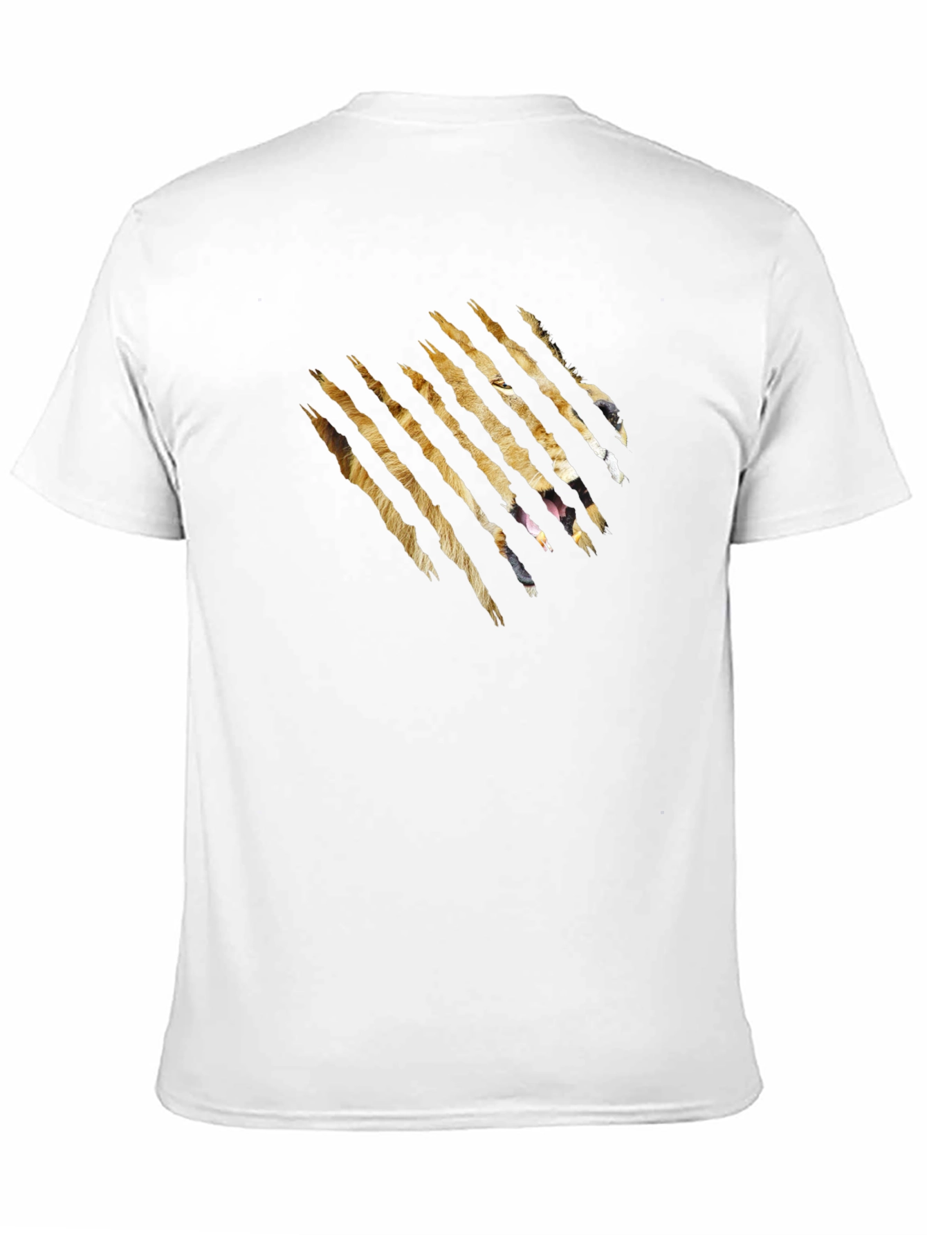 Black T-Shirt with Tiger Claw Design