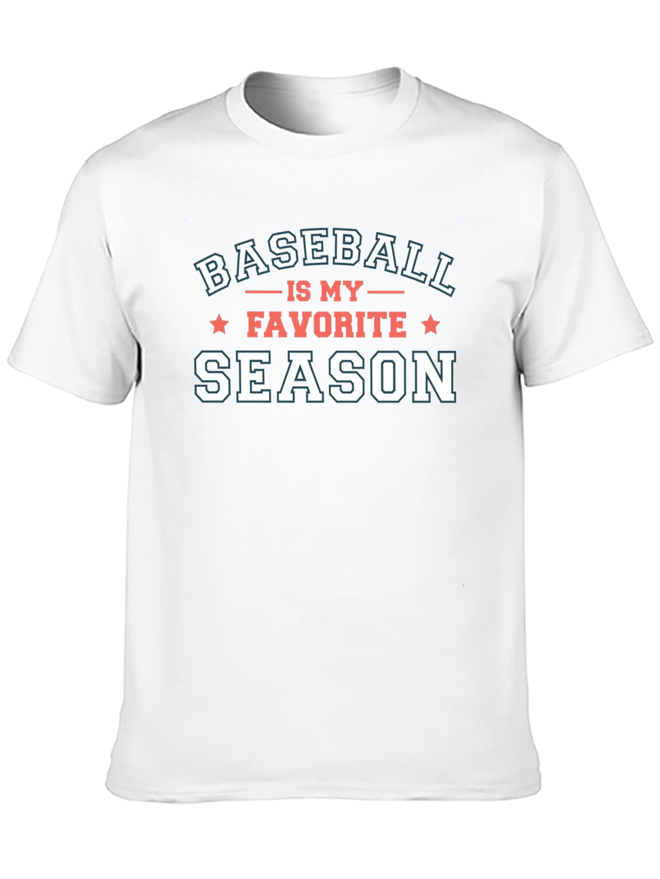 Baseball is My Favorite Season Black T-Shirt