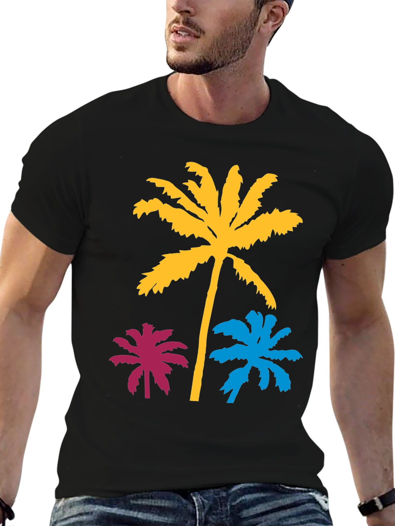 Tropical Palm Tree Graphic Tee - Summer Vibes!