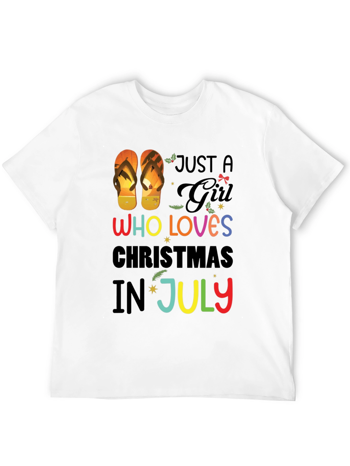Just a Girl Who Loves Christmas in July T-Shirt