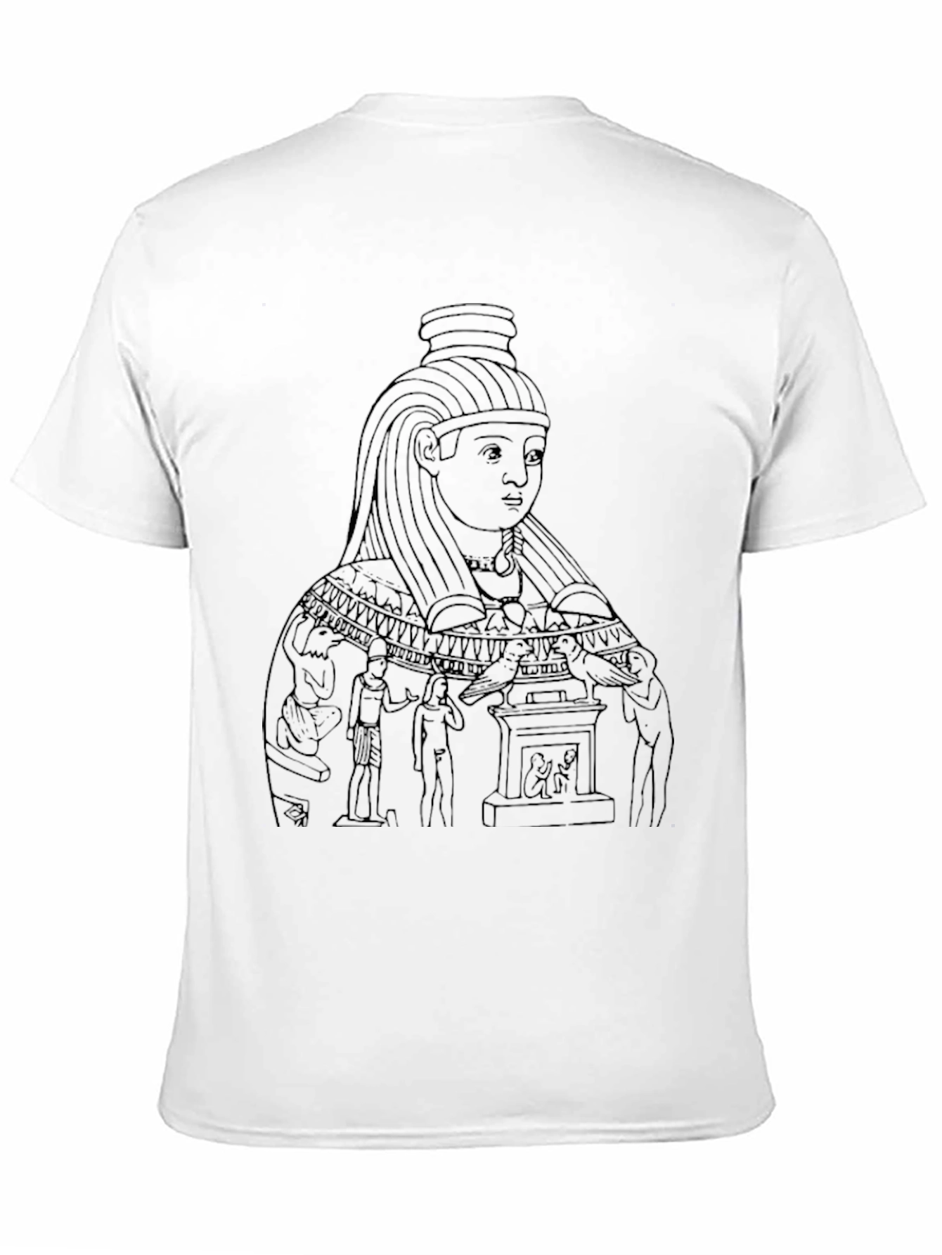 Black Egyptian Art Graphic Tee
