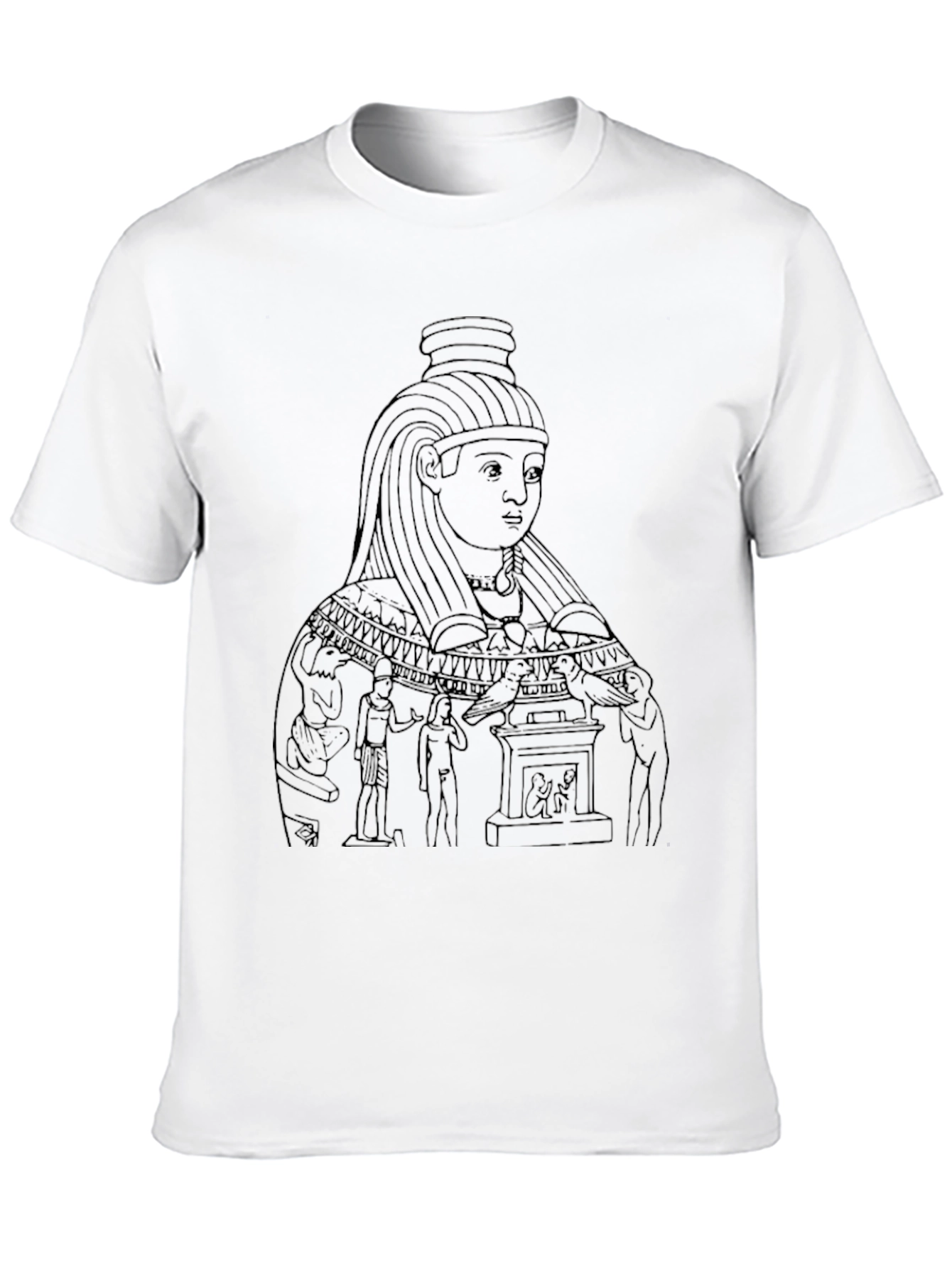 Black Egyptian Art Graphic Tee