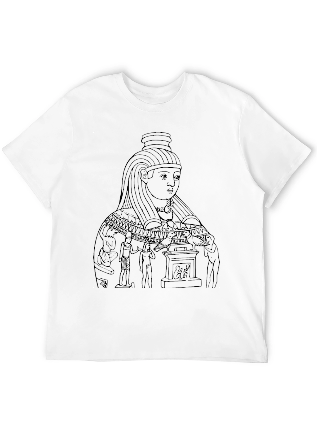 Black Egyptian Art Graphic Tee