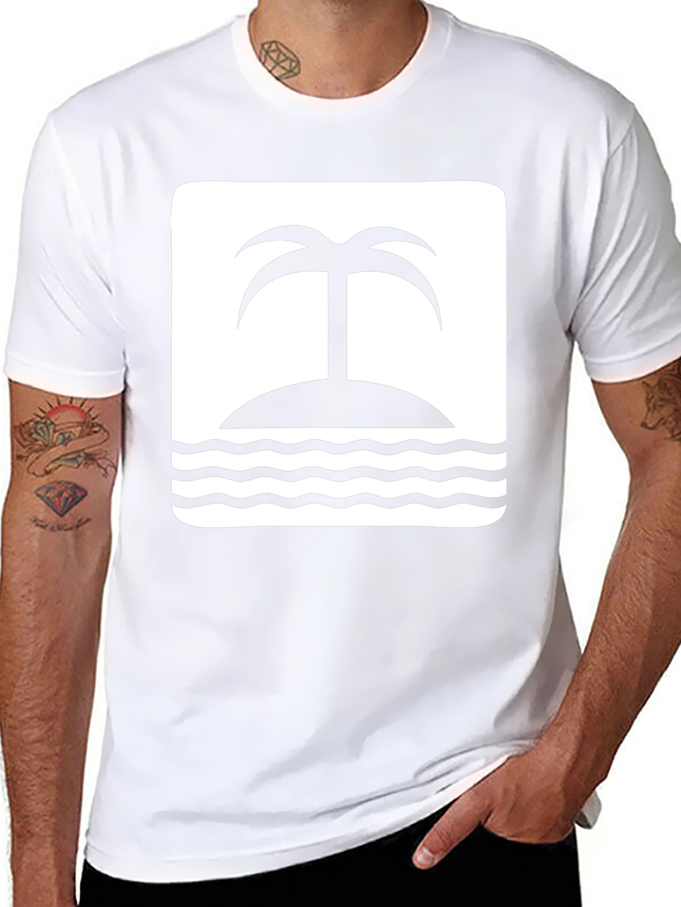 Island Life Graphic Tee - Black