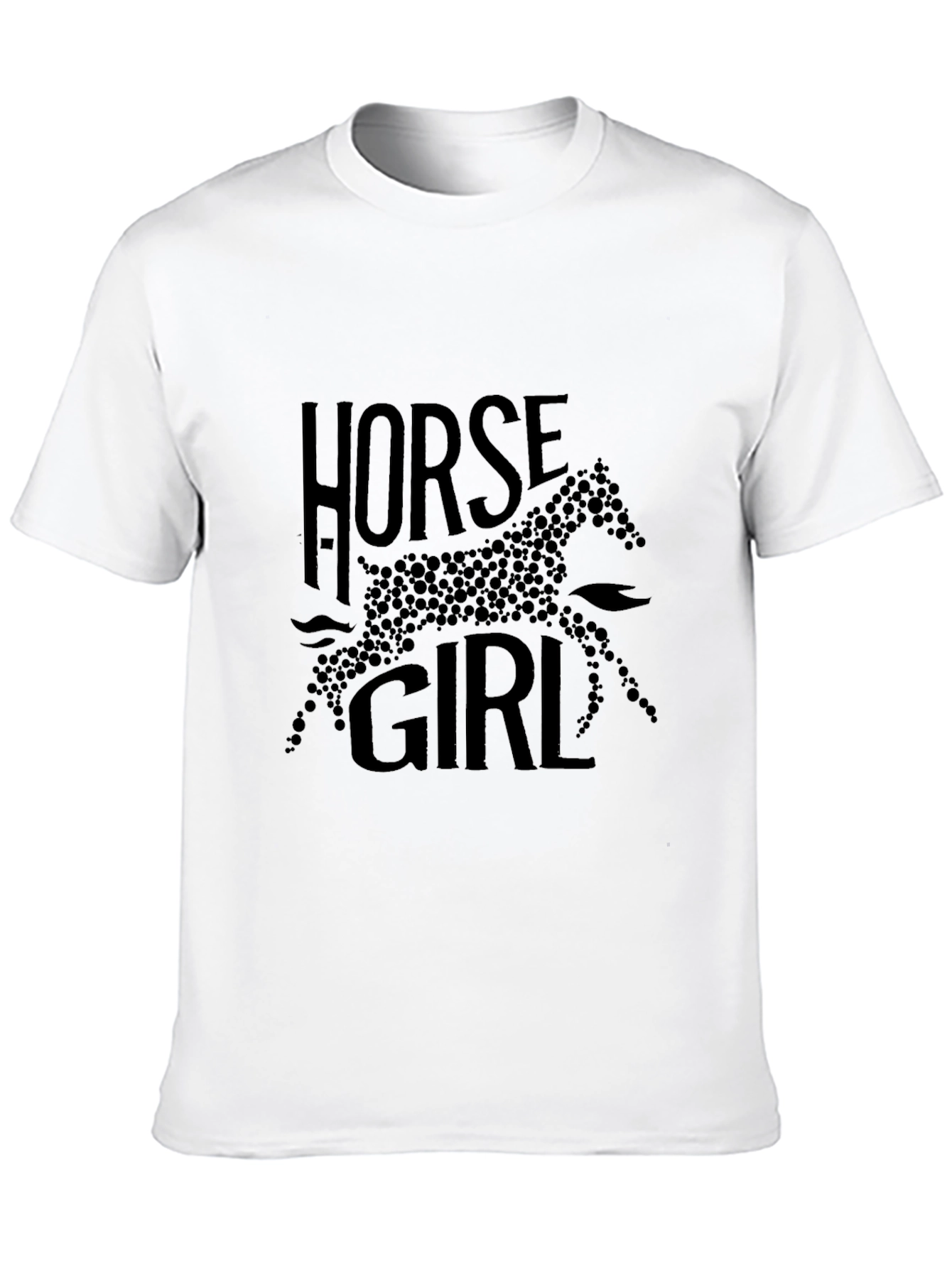 Horse Girl Graphic Tee - Black