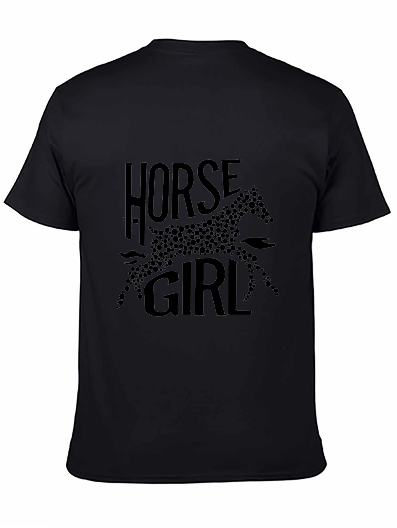 Horse Girl Graphic Tee - Black