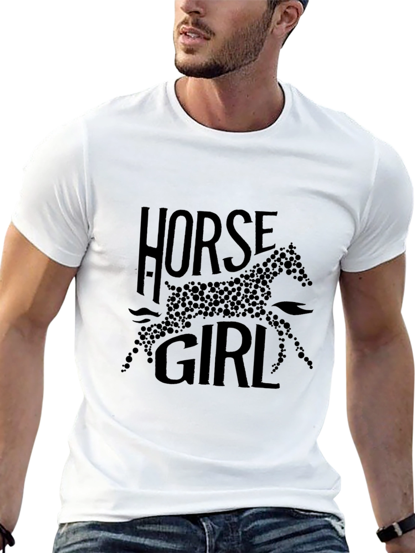 Horse Girl Graphic Tee - Black