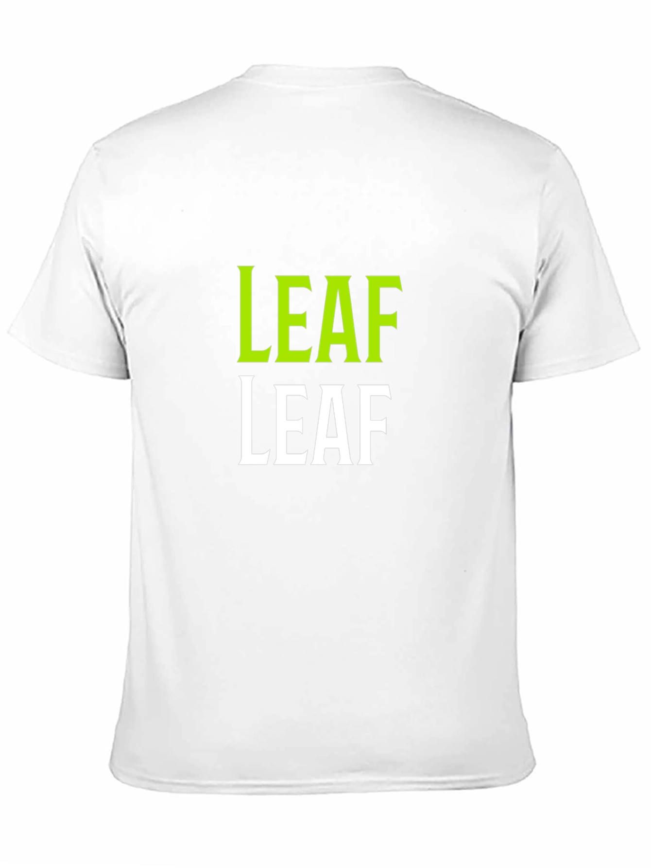 LEAF Graphic Print Black T-Shirt