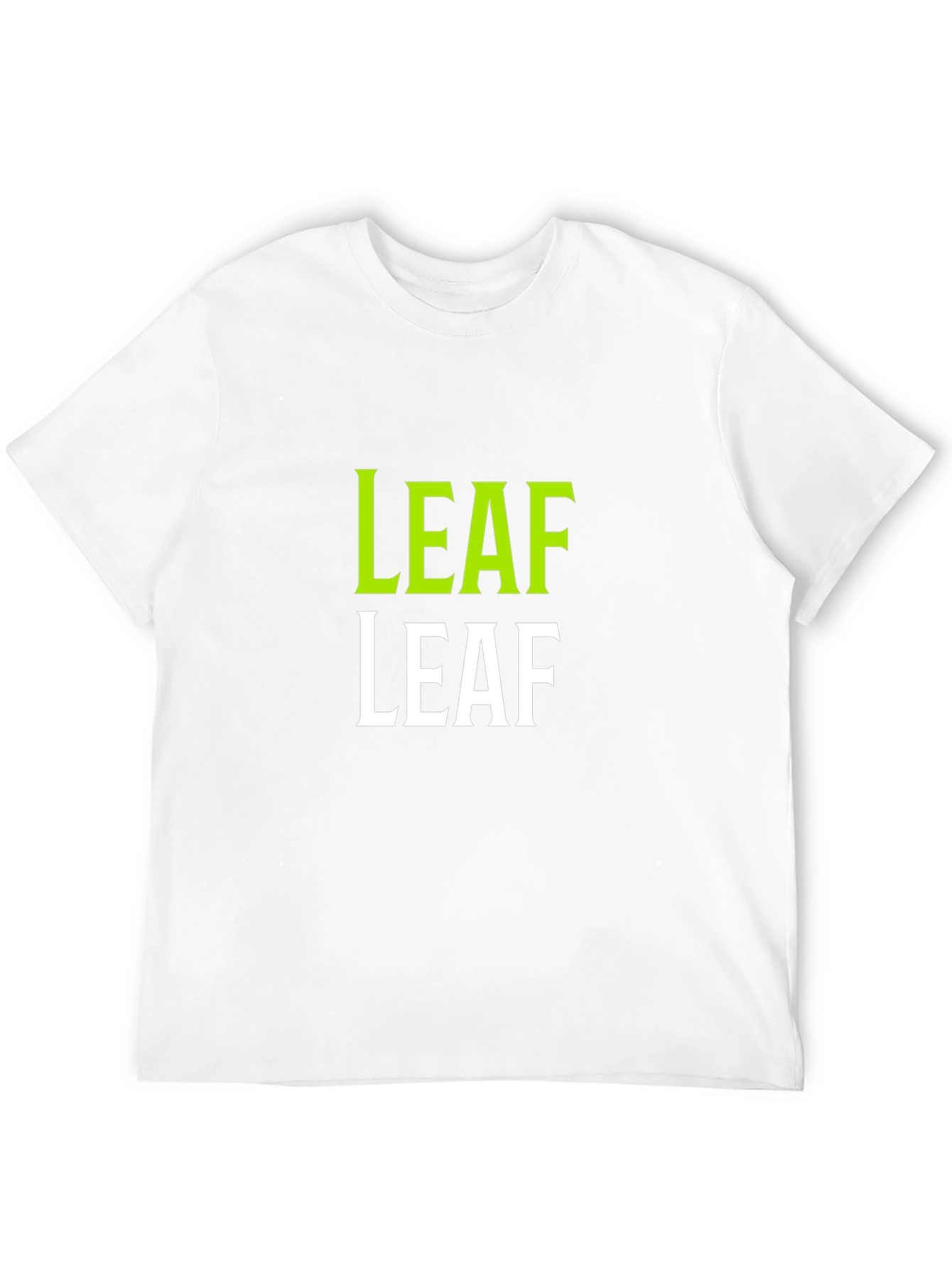 LEAF Graphic Print Black T-Shirt