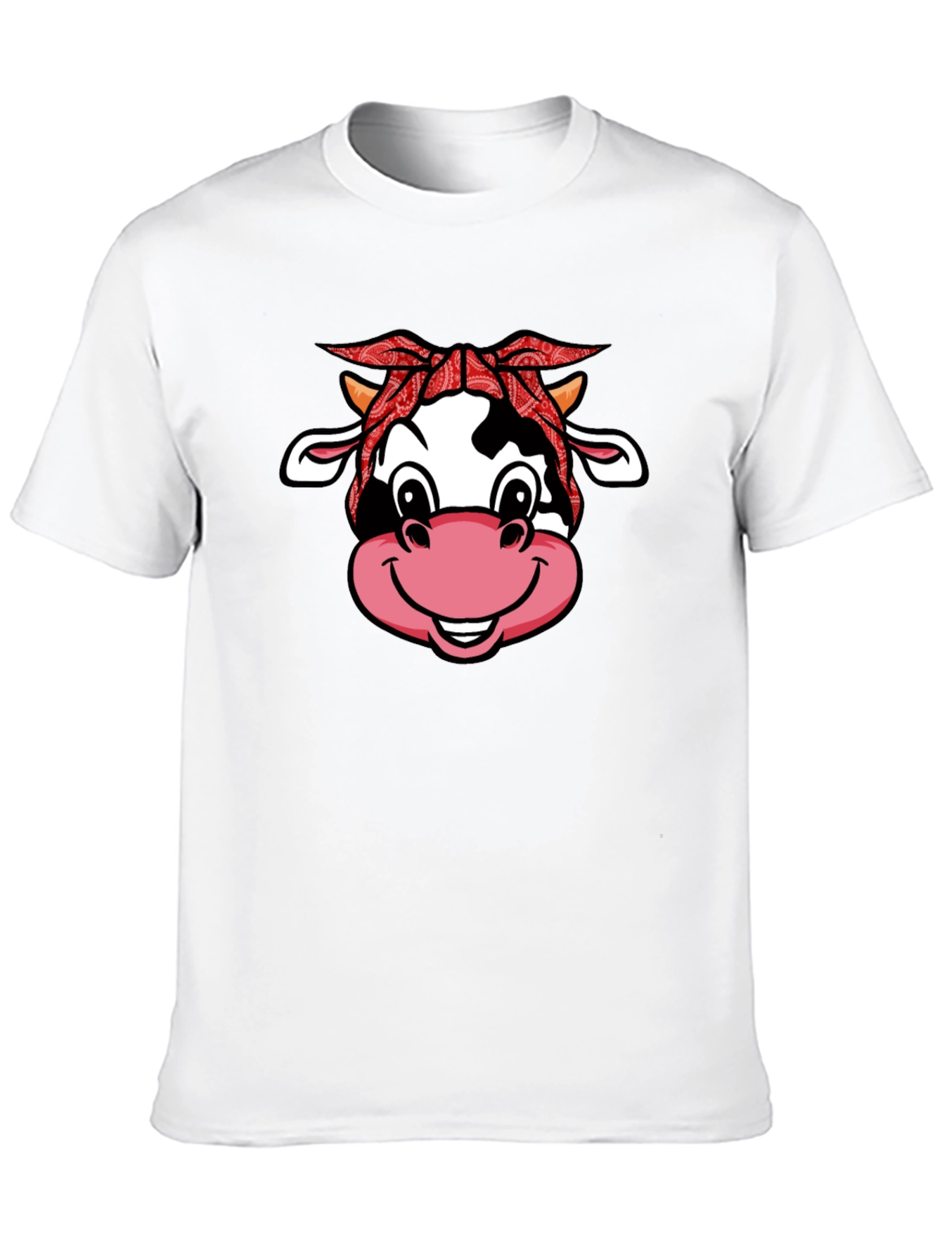 Cow Bandana Graphic T-Shirt