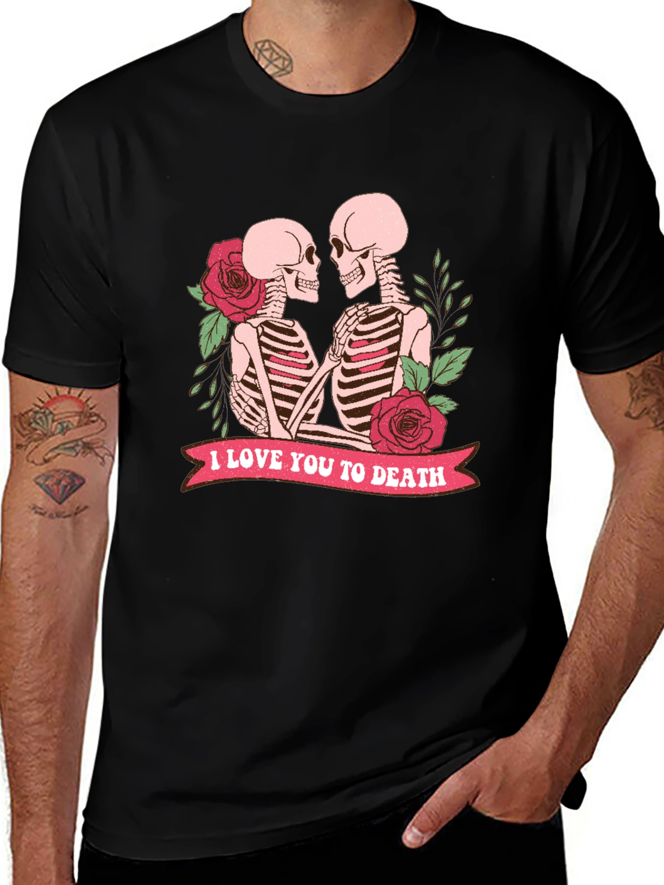 Skeleton Couple T-Shirt - I Love You To Death