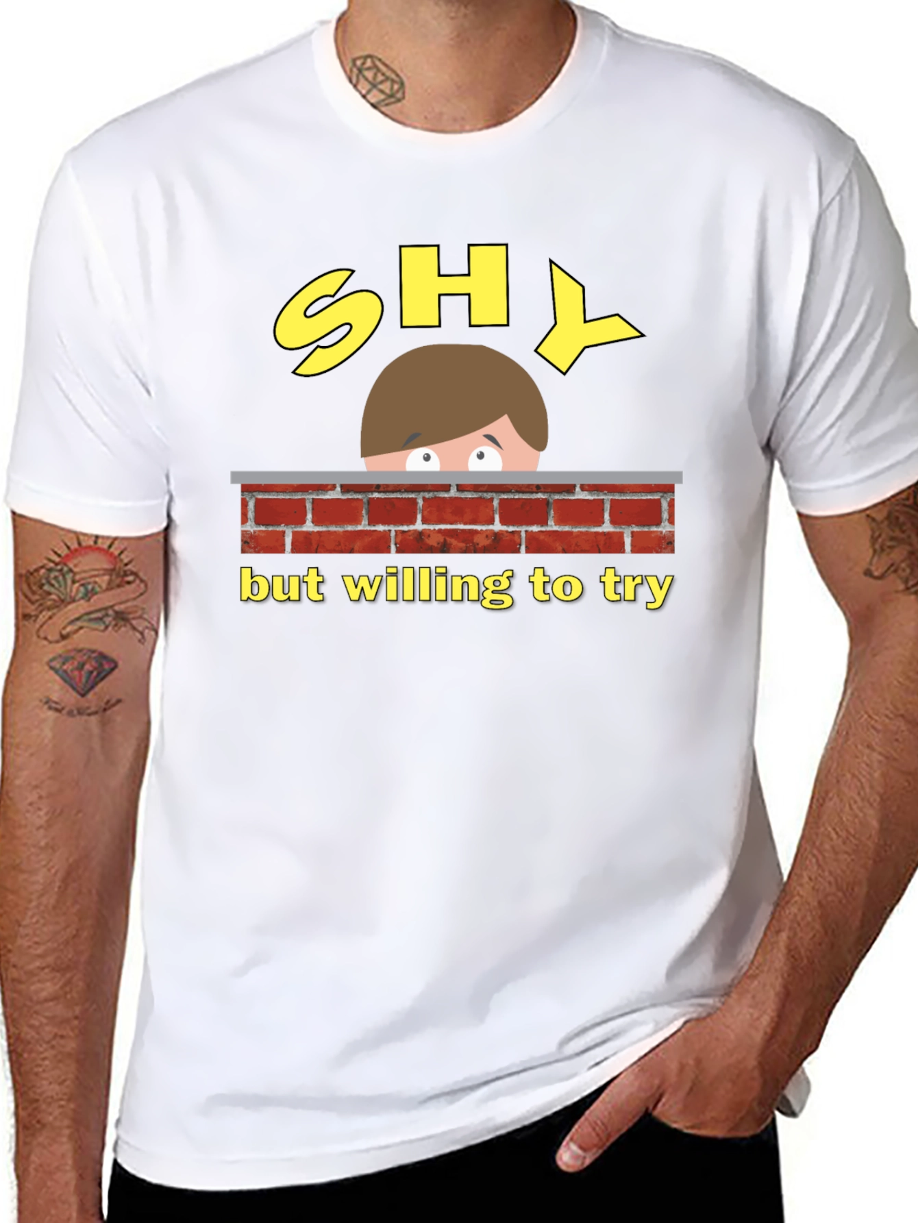 Shy But Willing To Try Graphic Tee