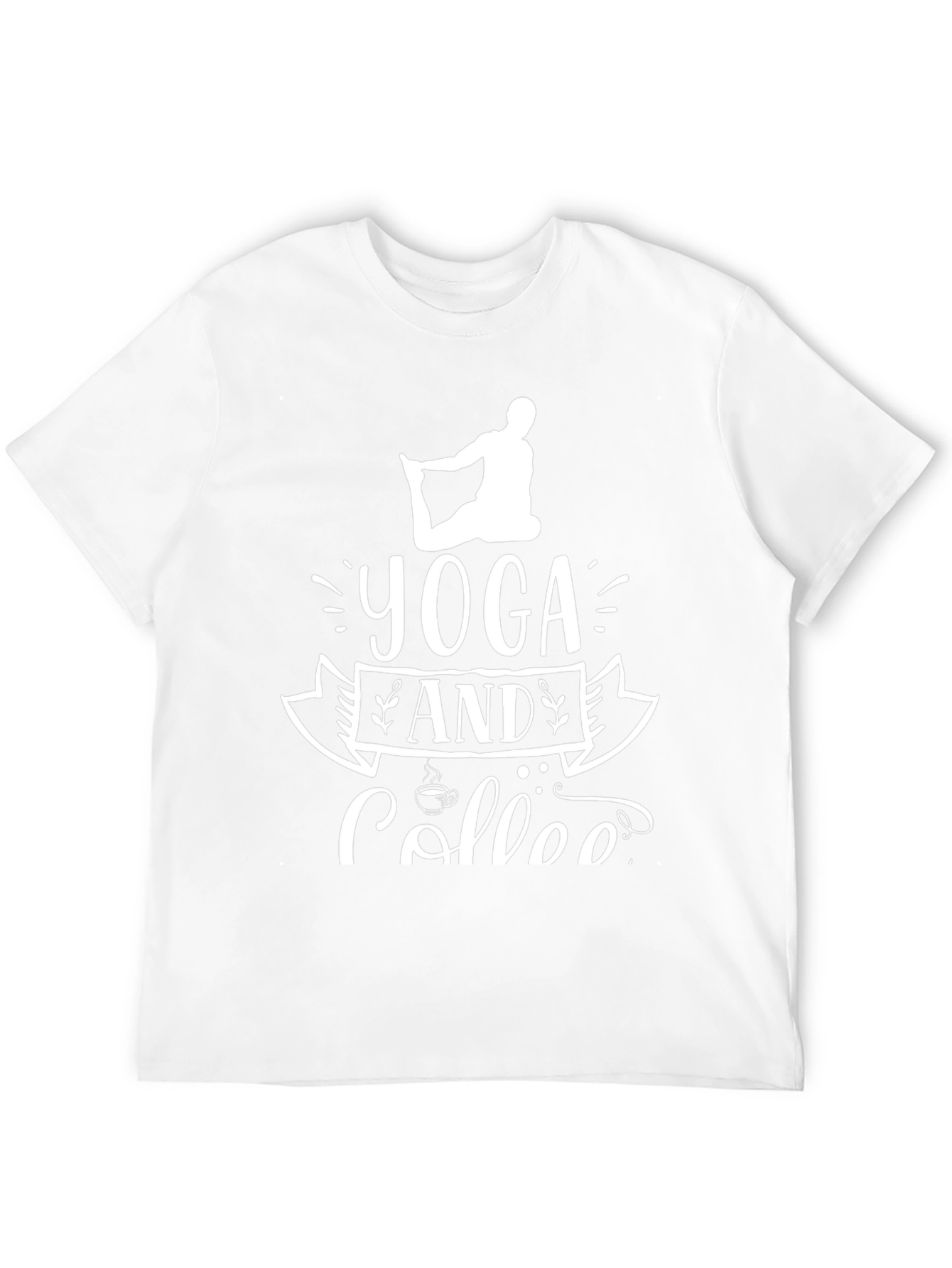 Yoga and Coffee Black T-Shirt