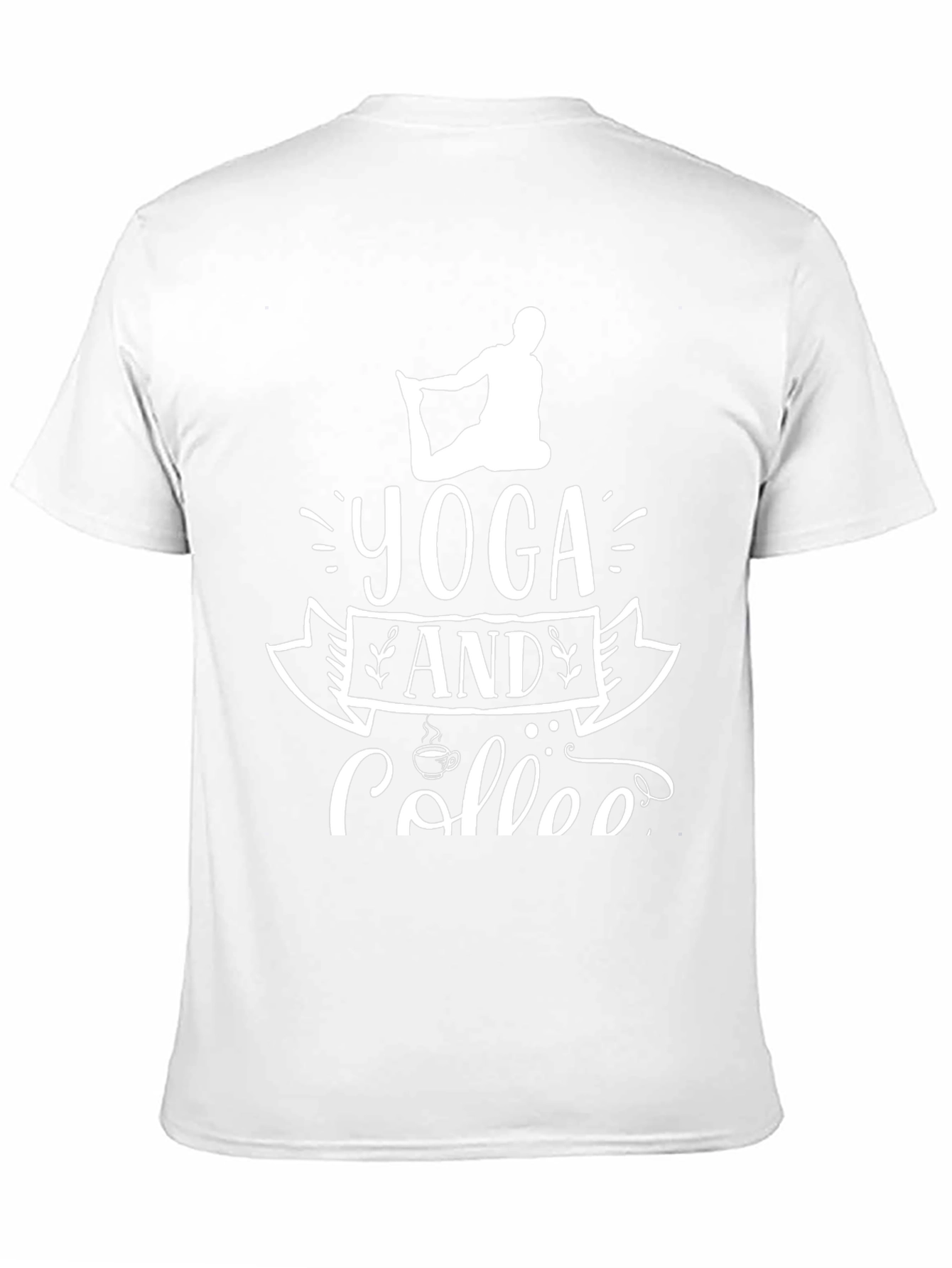 Yoga and Coffee Black T-Shirt