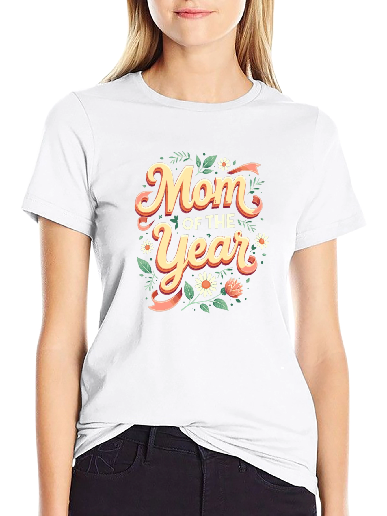 Mom of the Year Graphic T-Shirt