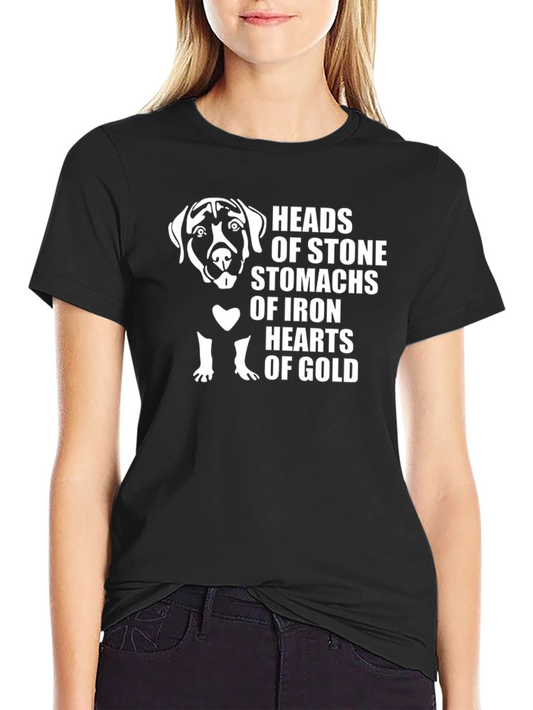 Dog Lover T-Shirt - Heads of Stone Hearts of Gold